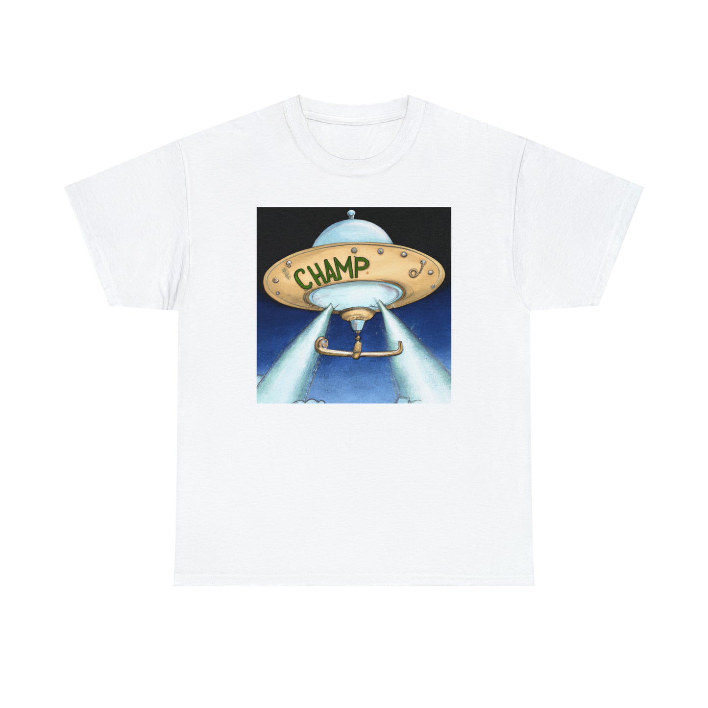 CHAMP UFO 10 - Neo-Classical Style - AI Art - Gildan Heavy Cotton Tee