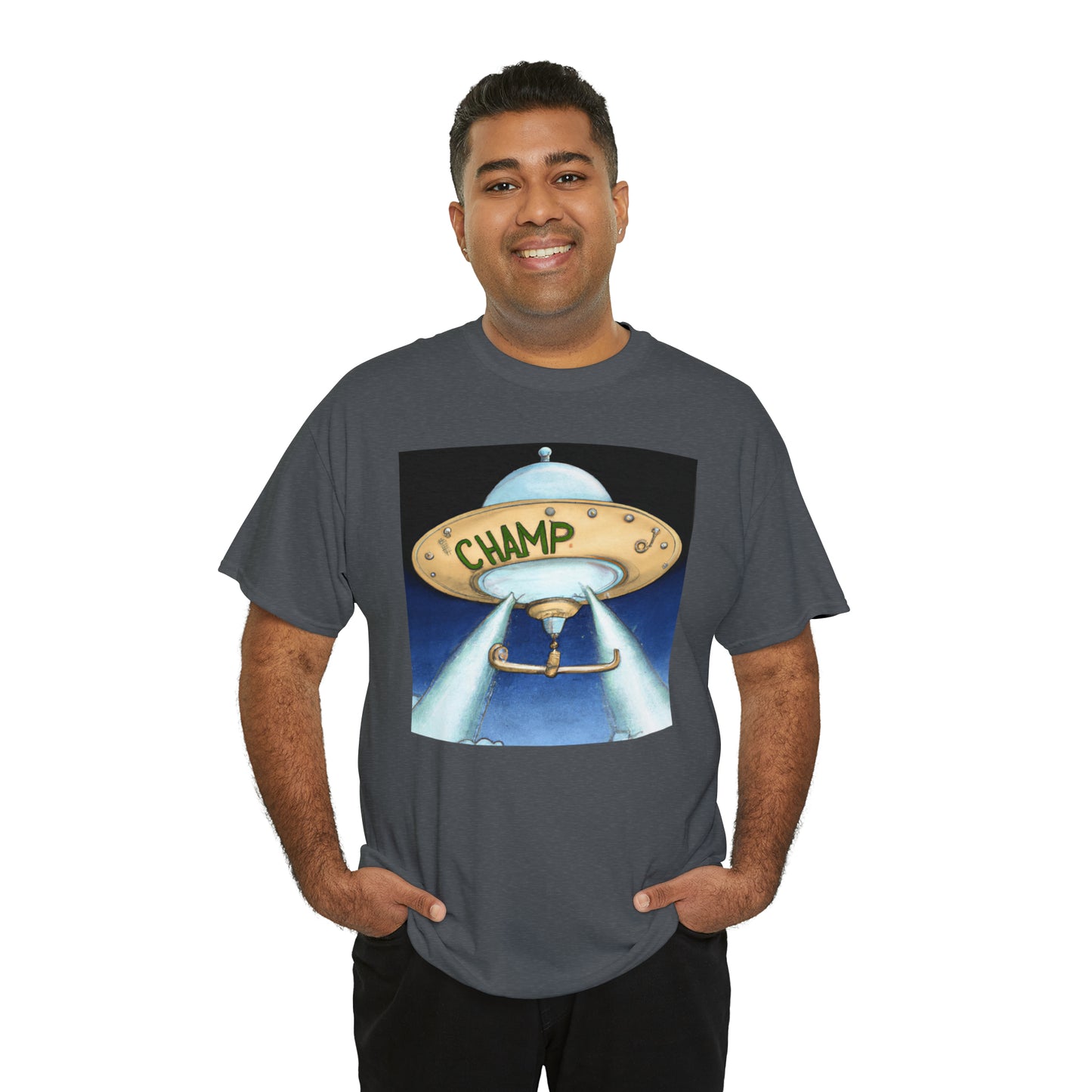 CHAMP UFO 10 - Neo-Classical Style - AI Art - Gildan Heavy Cotton Tee