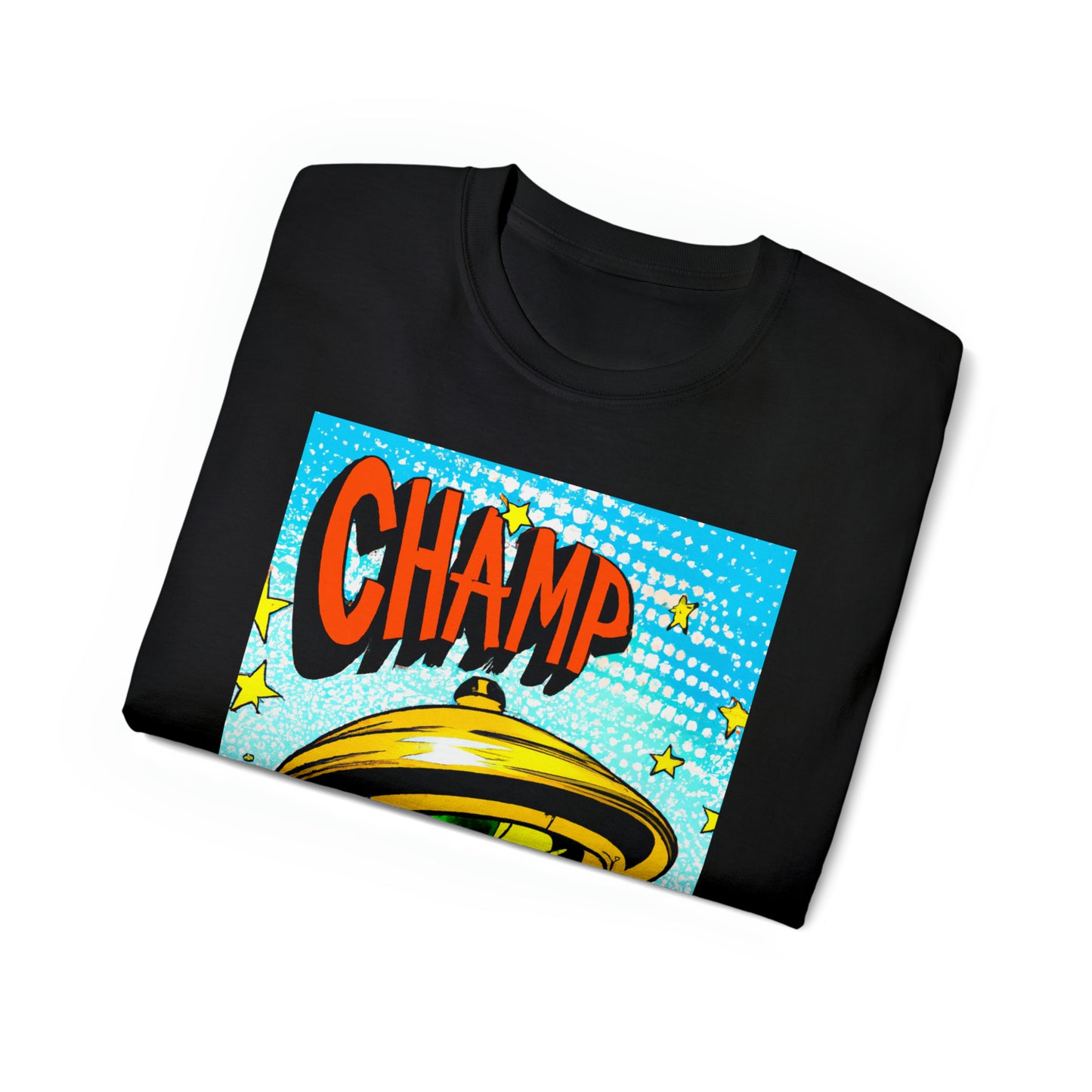 CHAMP UFO 23 - 1930's Style Comic Art - AI Art - Gildan Ultra Cotton Tee