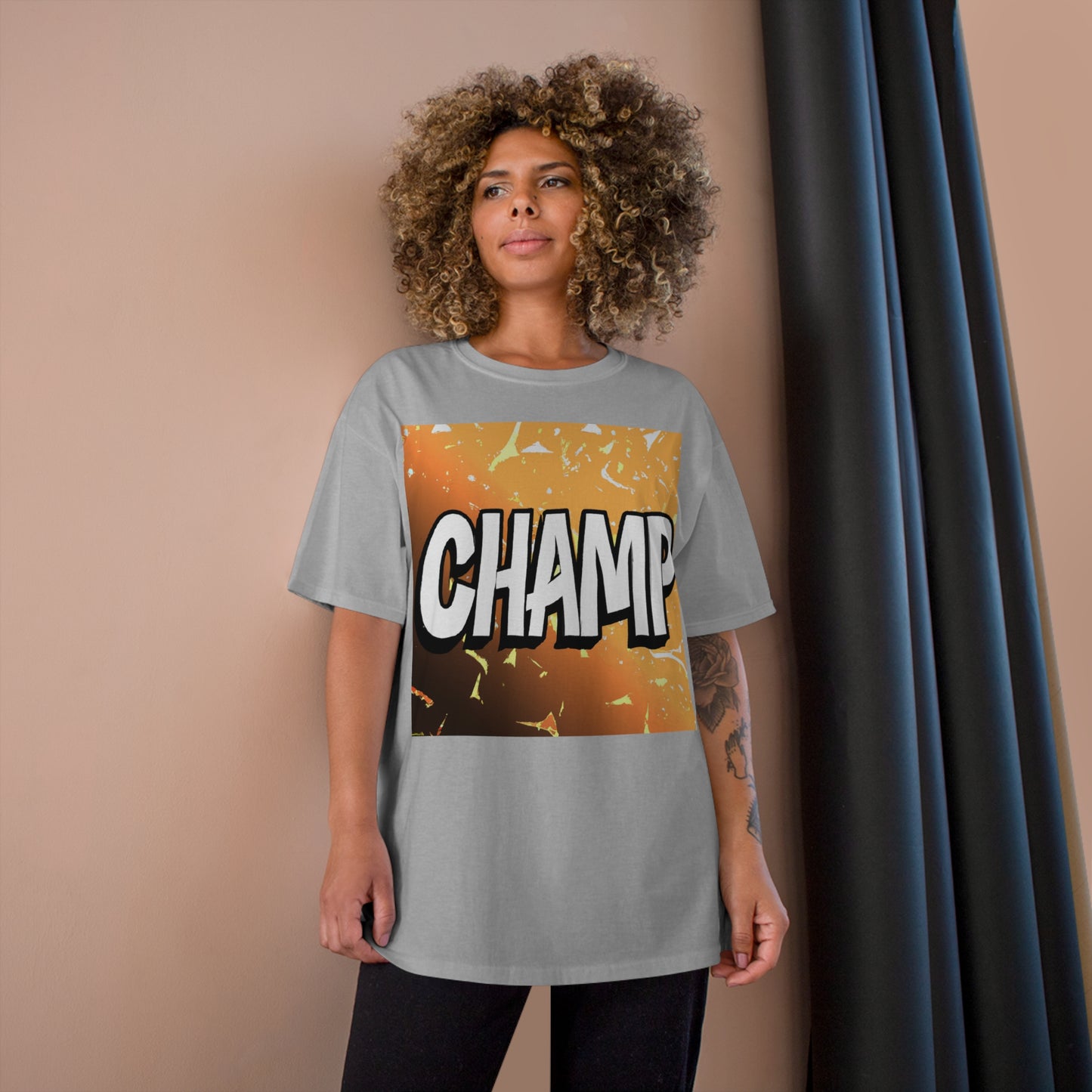 CHAMP Logo Anime Style Art - AI Art - Champion T-Shirt