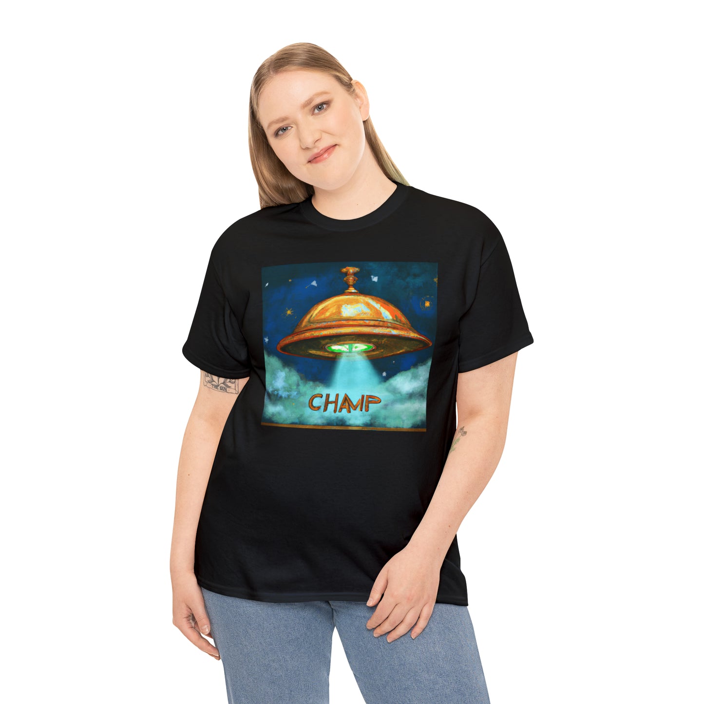 CHAMP UFO 8 - Ancient Roman Style - AI Art - Gildan Heavy Cotton Tee