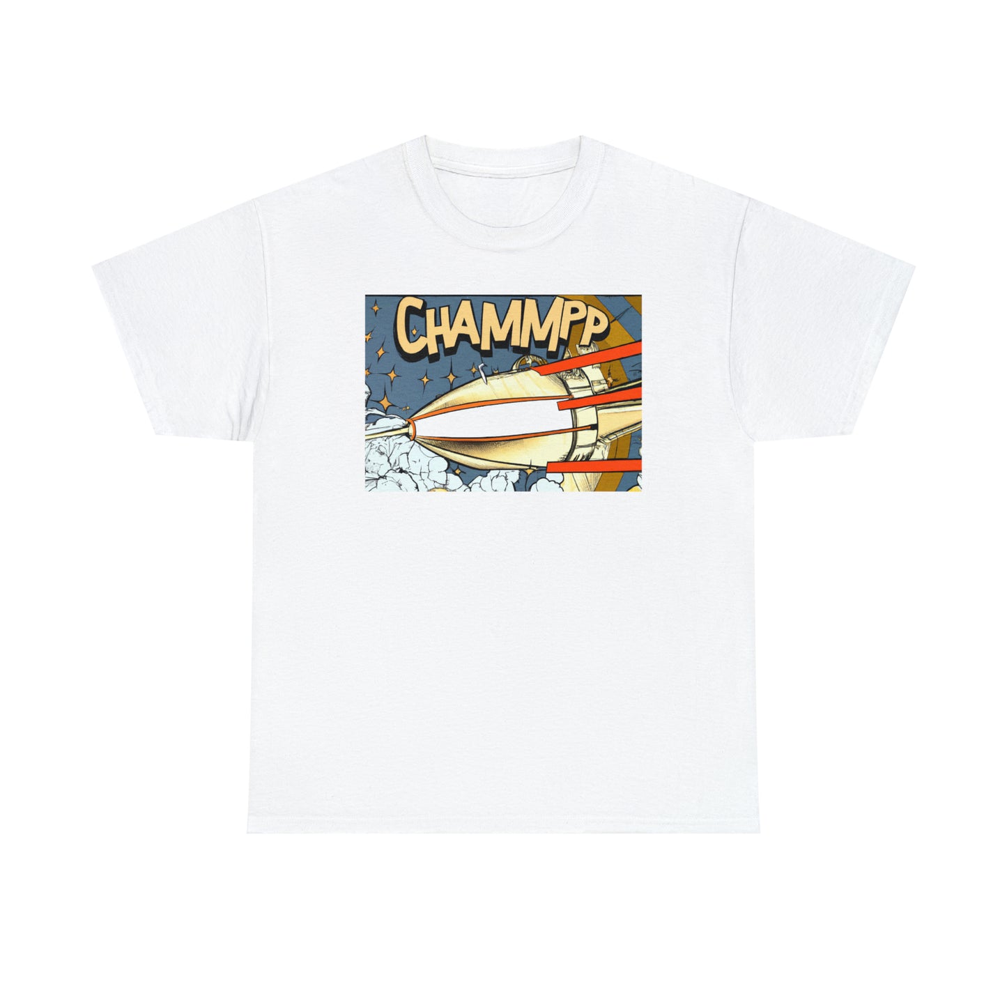 CHAMMPP Spaceship 2 - 1920's Style Comic - AI Art - Gildan Heavy Cotton Tee