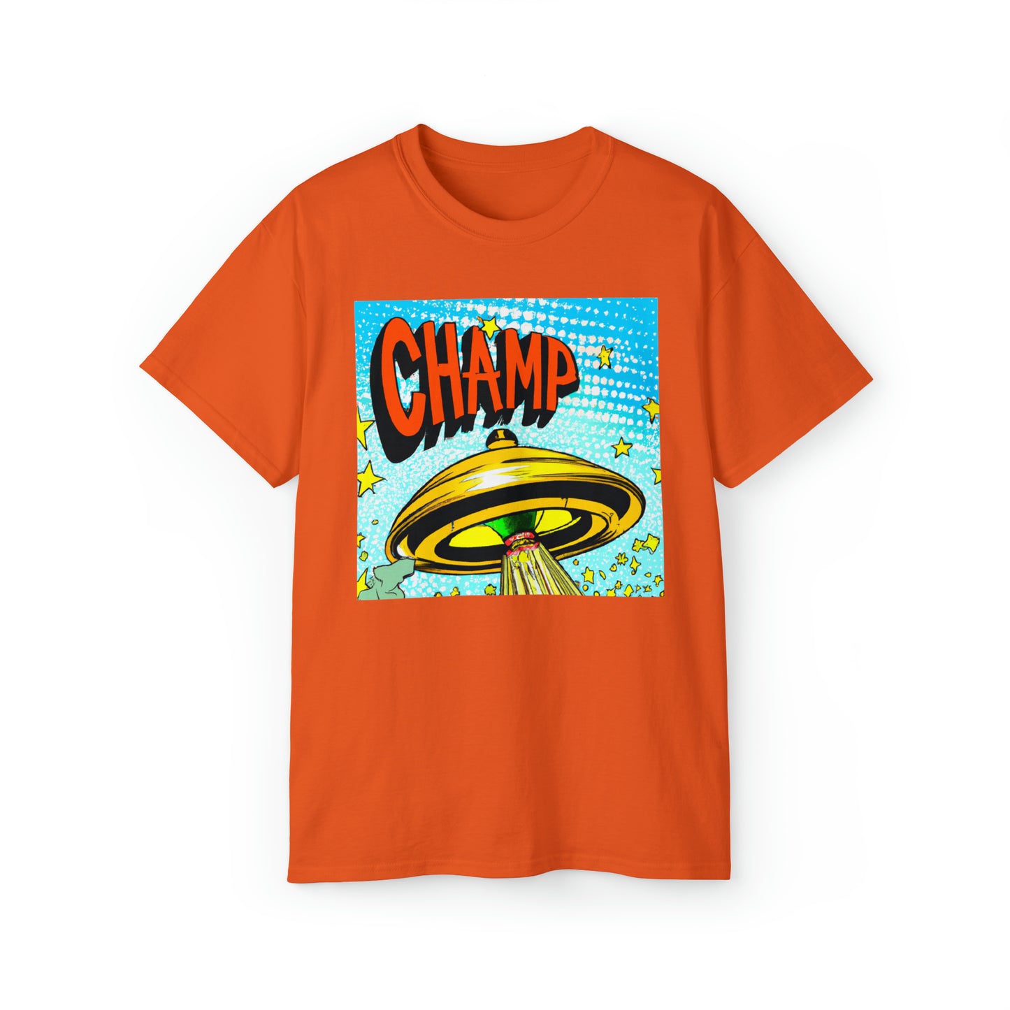 CHAMP UFO 23 - 1930's Style Comic Art - AI Art - Gildan Ultra Cotton Tee