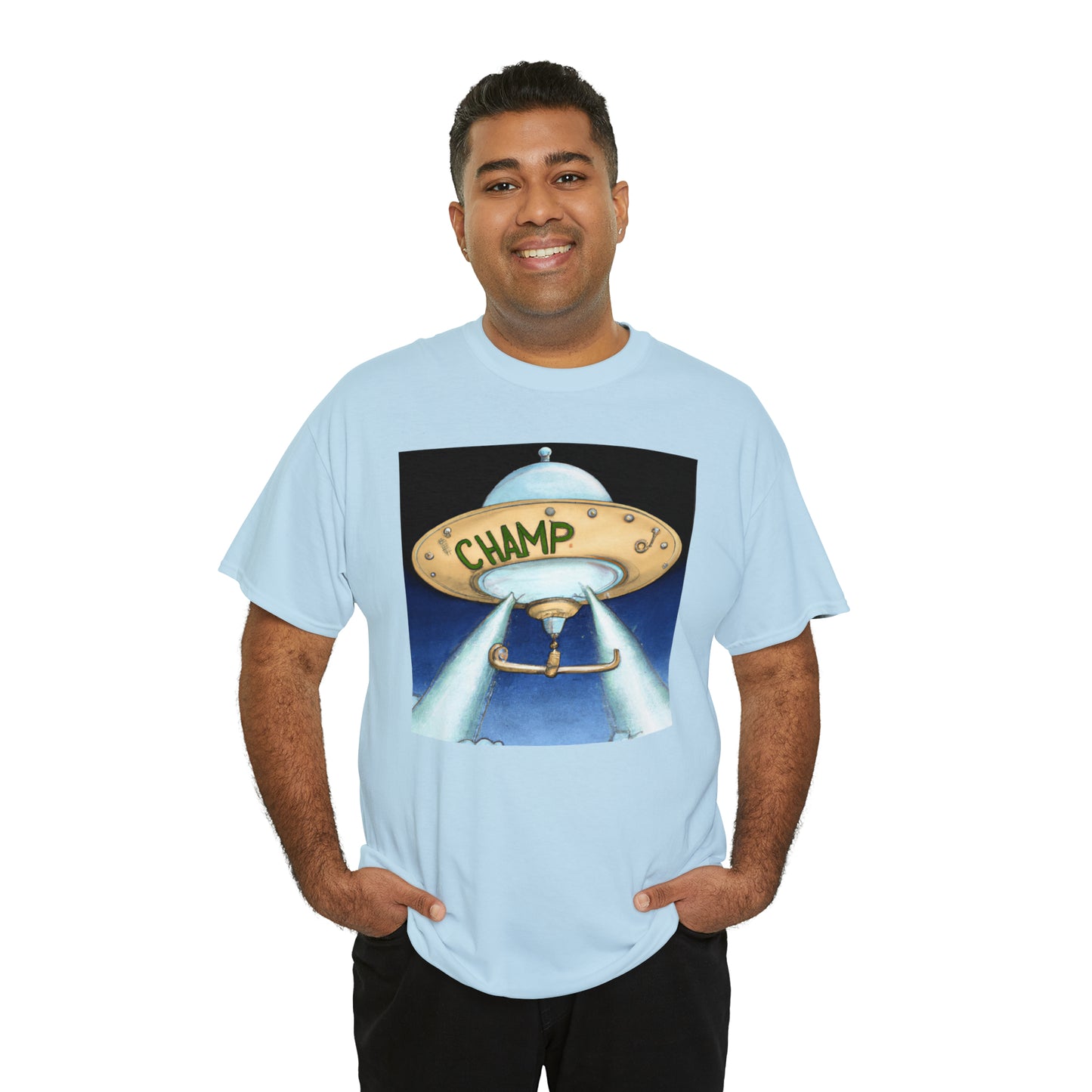 CHAMP UFO 10 - Neo-Classical Style - AI Art - Gildan Heavy Cotton Tee