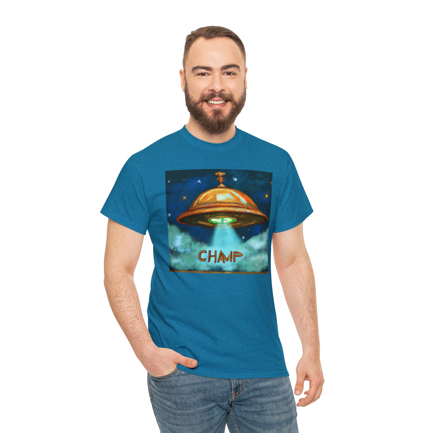 CHAMP UFO 8 - Ancient Roman Style - AI Art - Gildan Heavy Cotton Tee