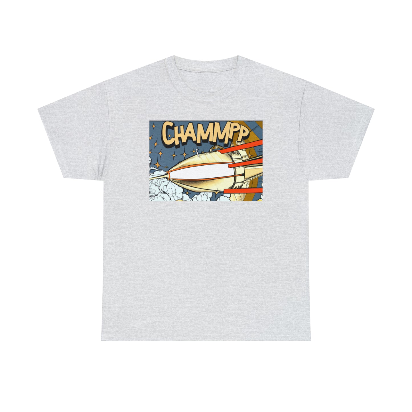 CHAMMPP Spaceship 2 - 1920's Style Comic - AI Art - Gildan Heavy Cotton Tee