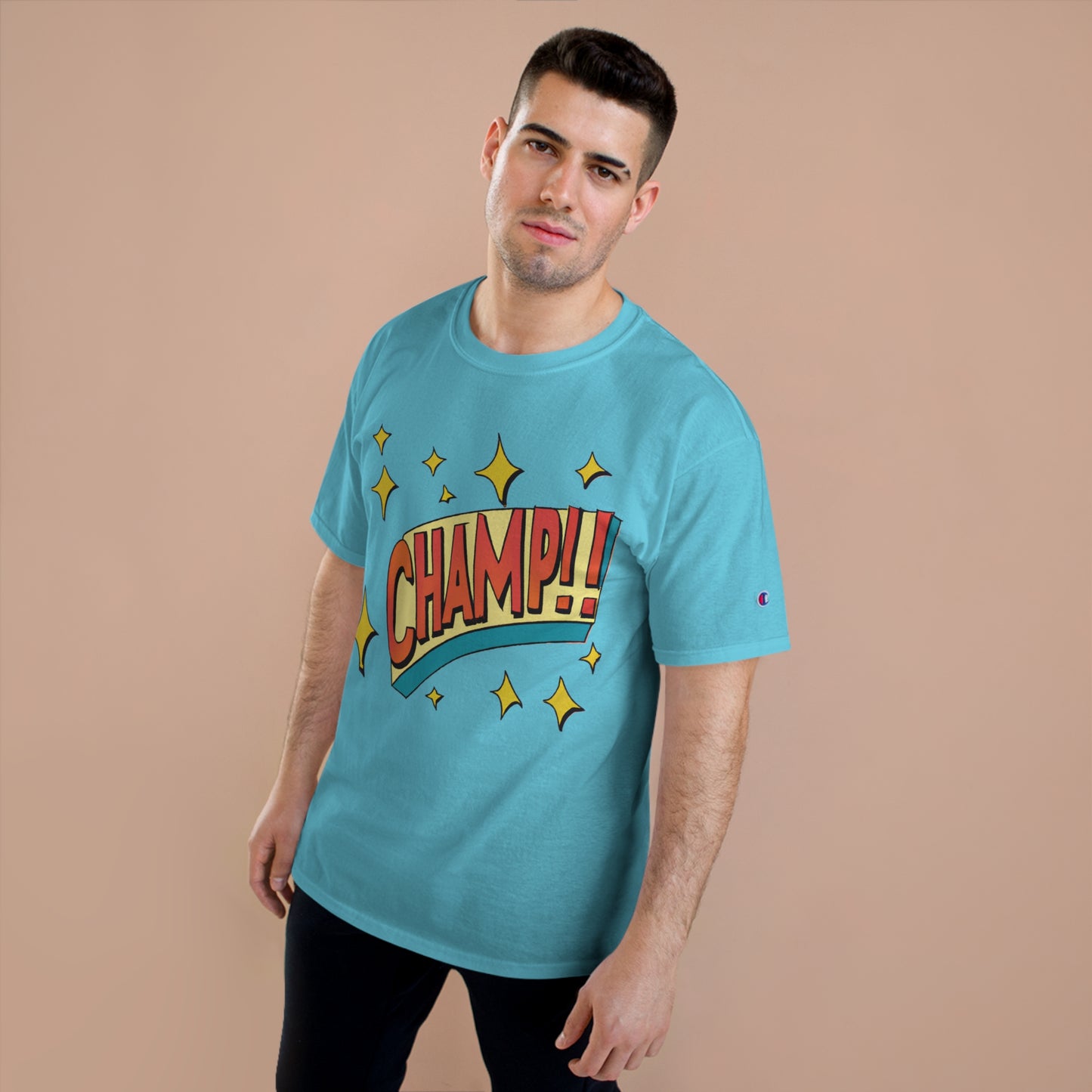 CHAMP!! Logo Exclamation 1930's Style Cartoon Art - AI Art - Champion T-Shirt