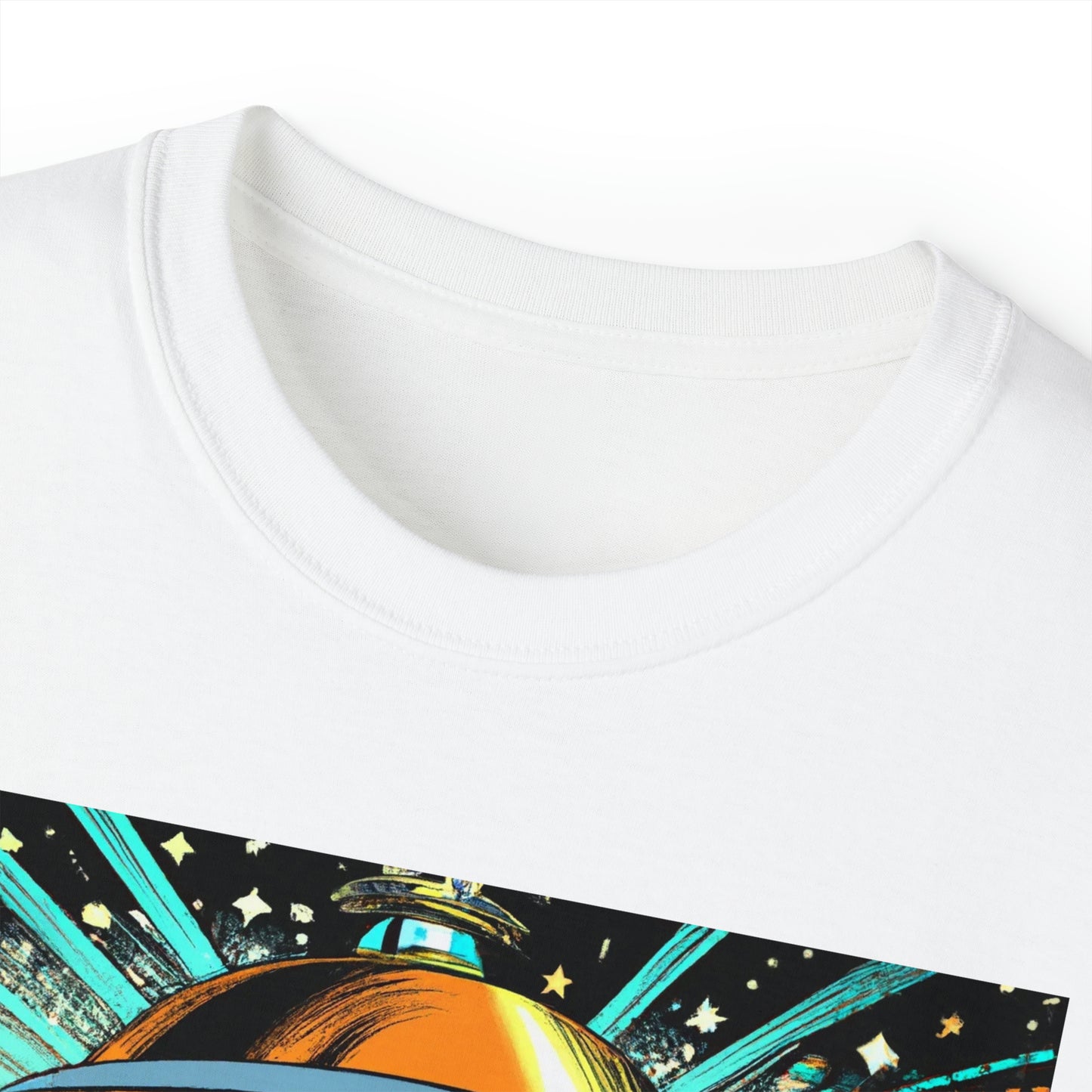 CHAMMP UFO 3 - 1800's Style Comic Art - AI Art - Gildan Ultra Cotton Tee