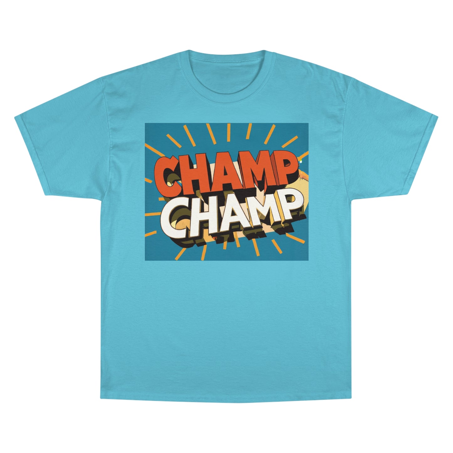 CHAMP-CHAMP Double Champ Logo 1930's Style Cartoon Art - AI Art - Champion T-Shirt