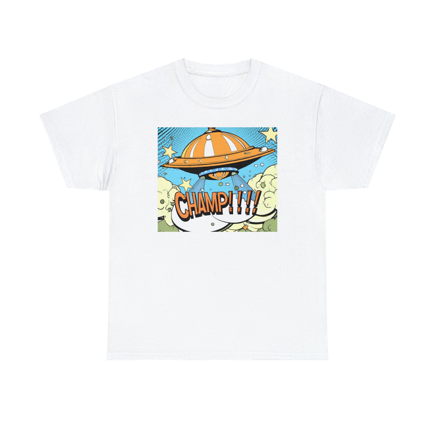 CHAMP!!!! UFO 22 - 1920's Style Comic Art - AI Art - Gildan Heavy Cotton Tee