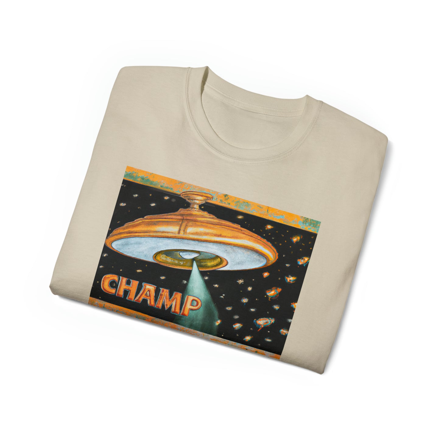 CHAMP UFO 6 - Ancient Roman Style - AI Art - Gildan Ultra Cotton Tee