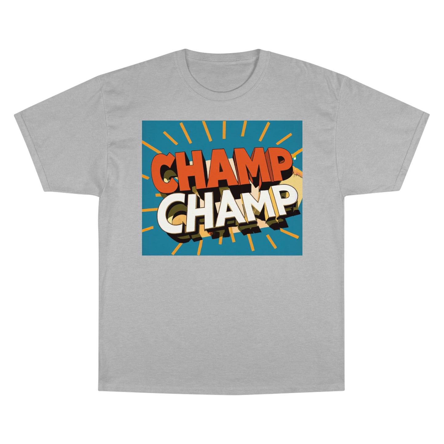 CHAMP-CHAMP Double Champ Logo 1930's Style Cartoon Art - AI Art - Champion T-Shirt