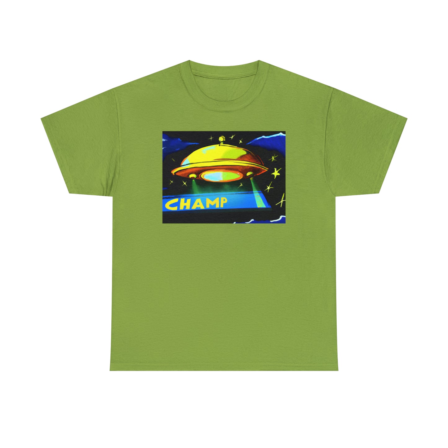 CHAMP UFO 14 - Post-Modern Style - AI Art - Gildan Heavy Cotton Tee