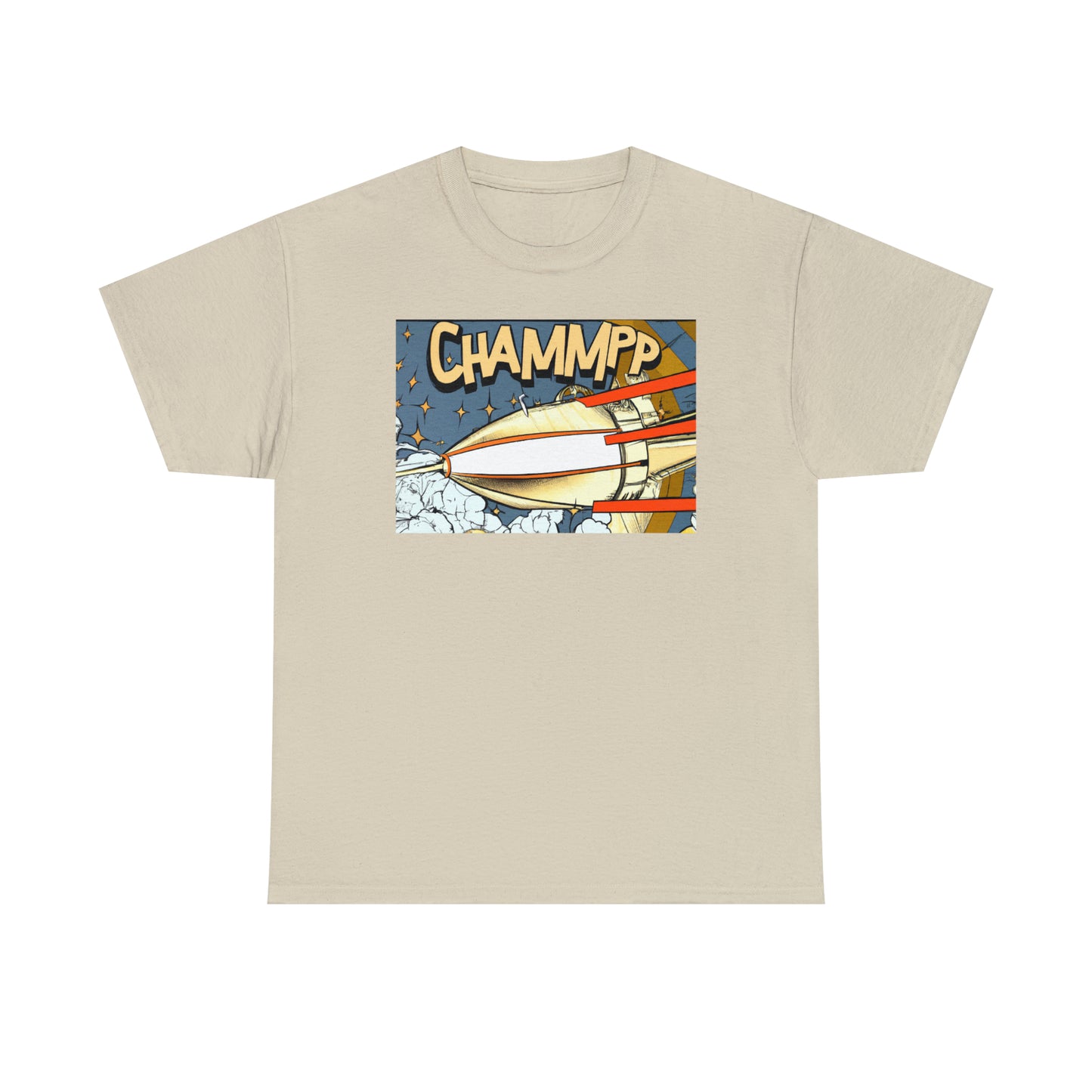 CHAMMPP Spaceship 2 - 1920's Style Comic - AI Art - Gildan Heavy Cotton Tee