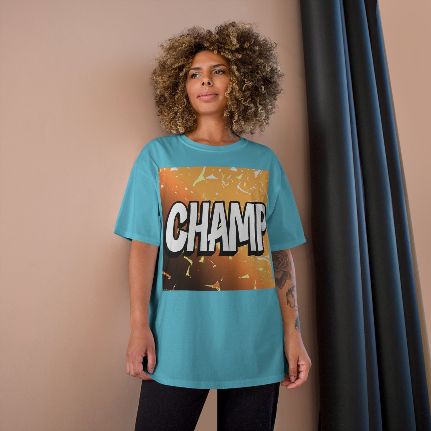 CHAMP Logo Anime Style Art - AI Art - Champion T-Shirt