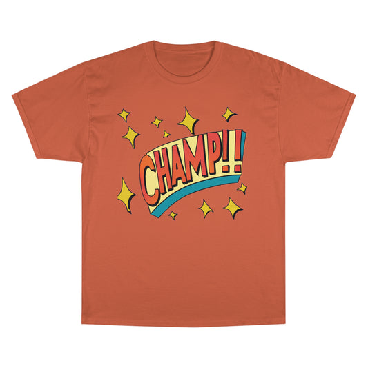 CHAMP!! Logo Exclamation 1930's Style Cartoon Art - AI Art - Champion T-Shirt