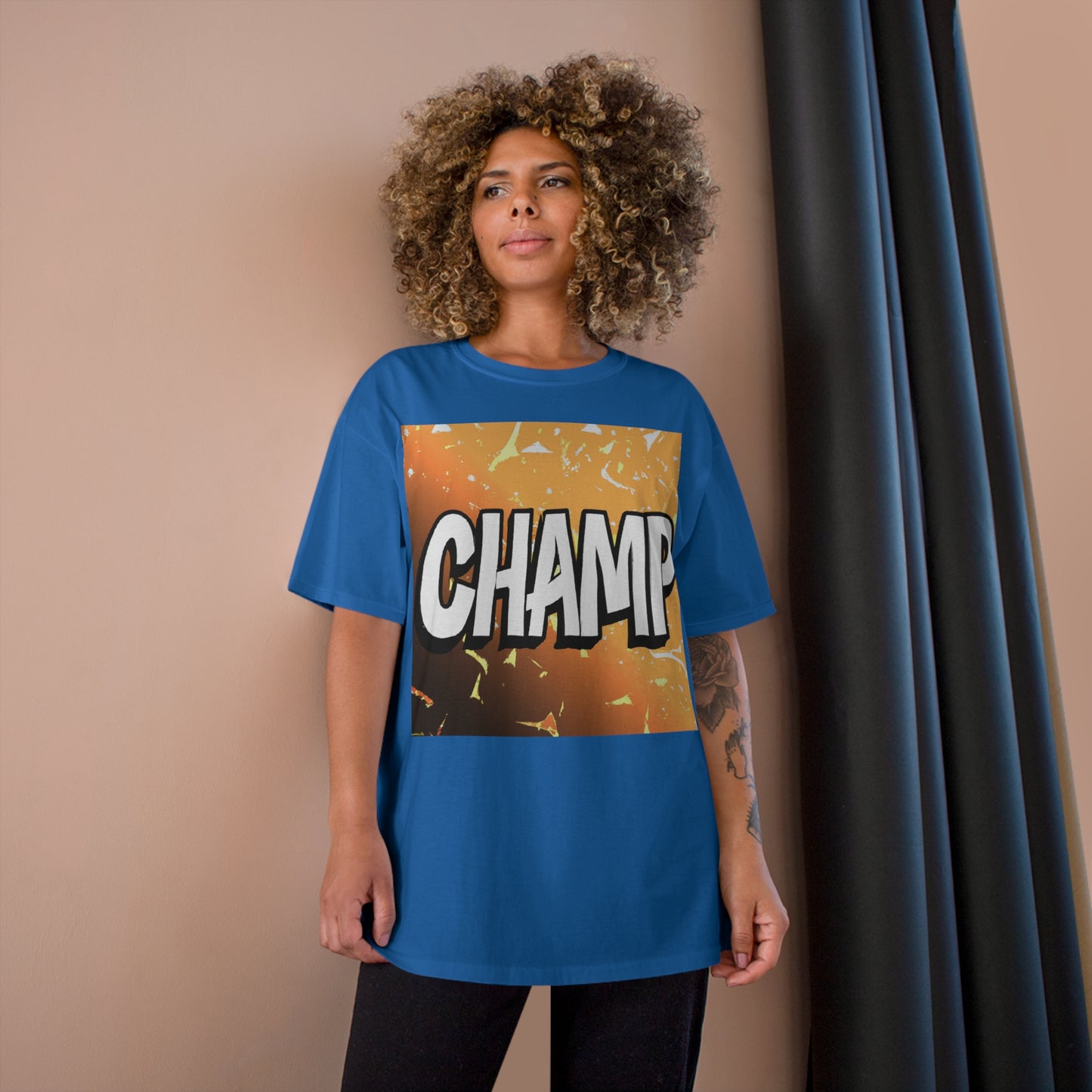 CHAMP Logo Anime Style Art - AI Art - Champion T-Shirt