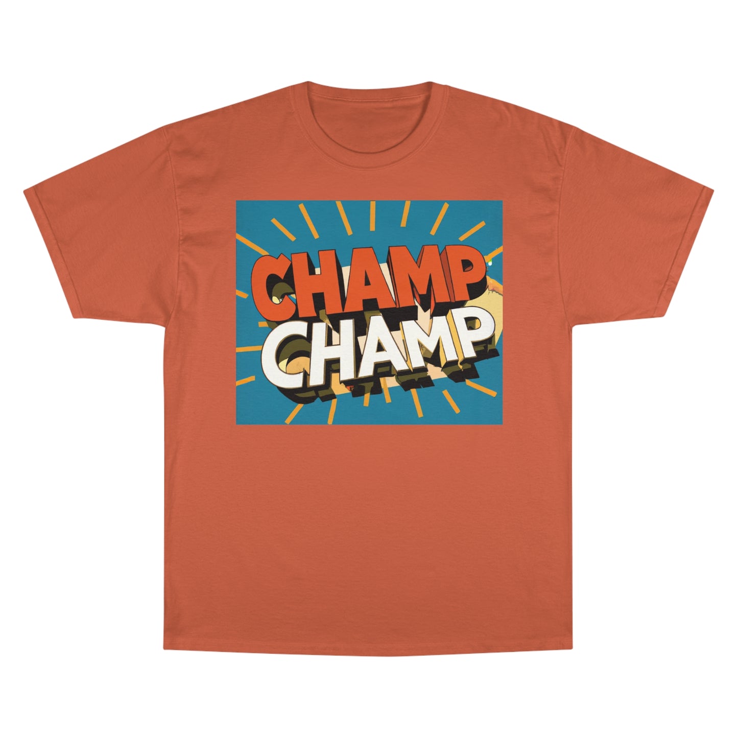 CHAMP-CHAMP Double Champ Logo 1930's Style Cartoon Art - AI Art - Champion T-Shirt