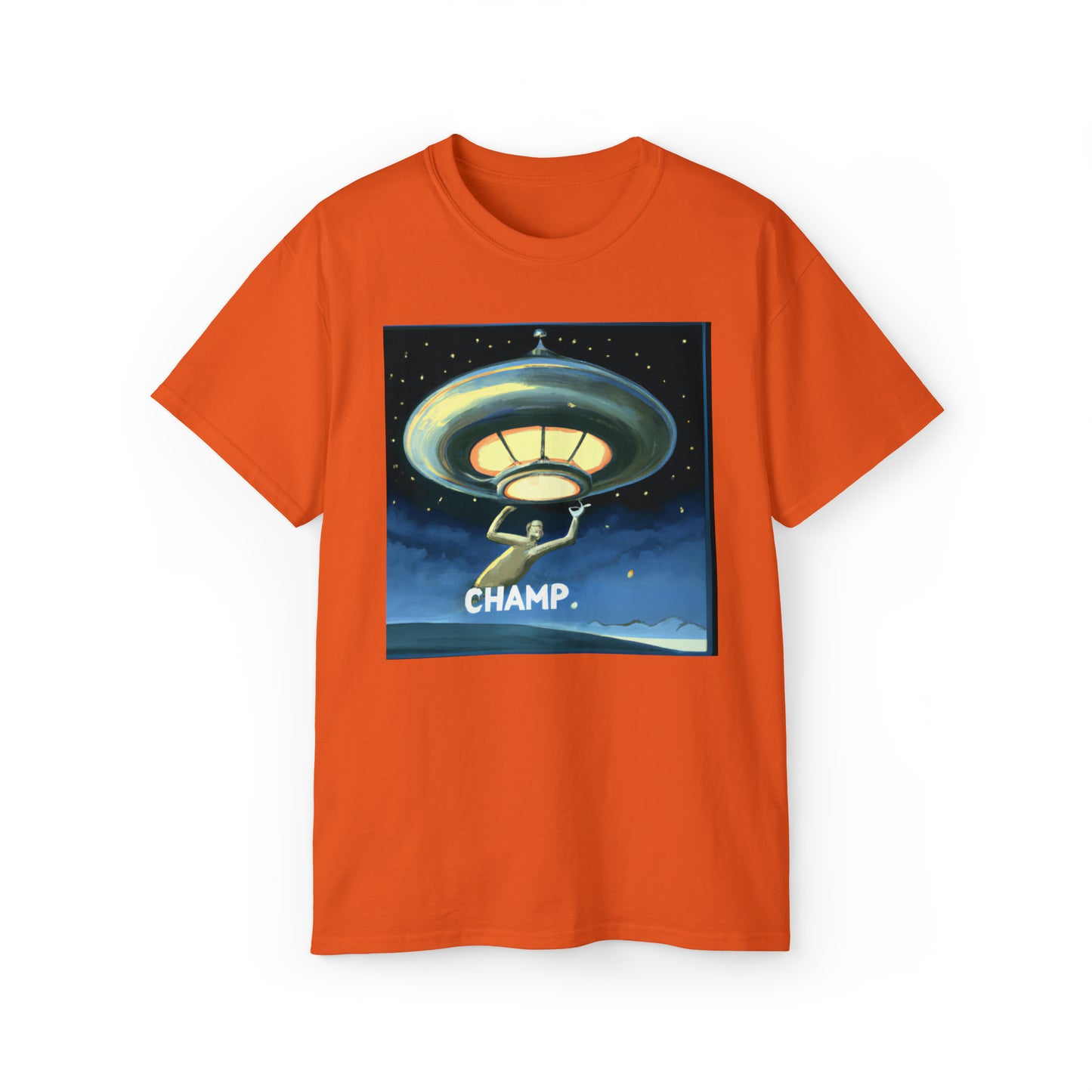 CHAMP UFO 9 - Neo-Classical Style - AI Art - Gildan Ultra Cotton Tee