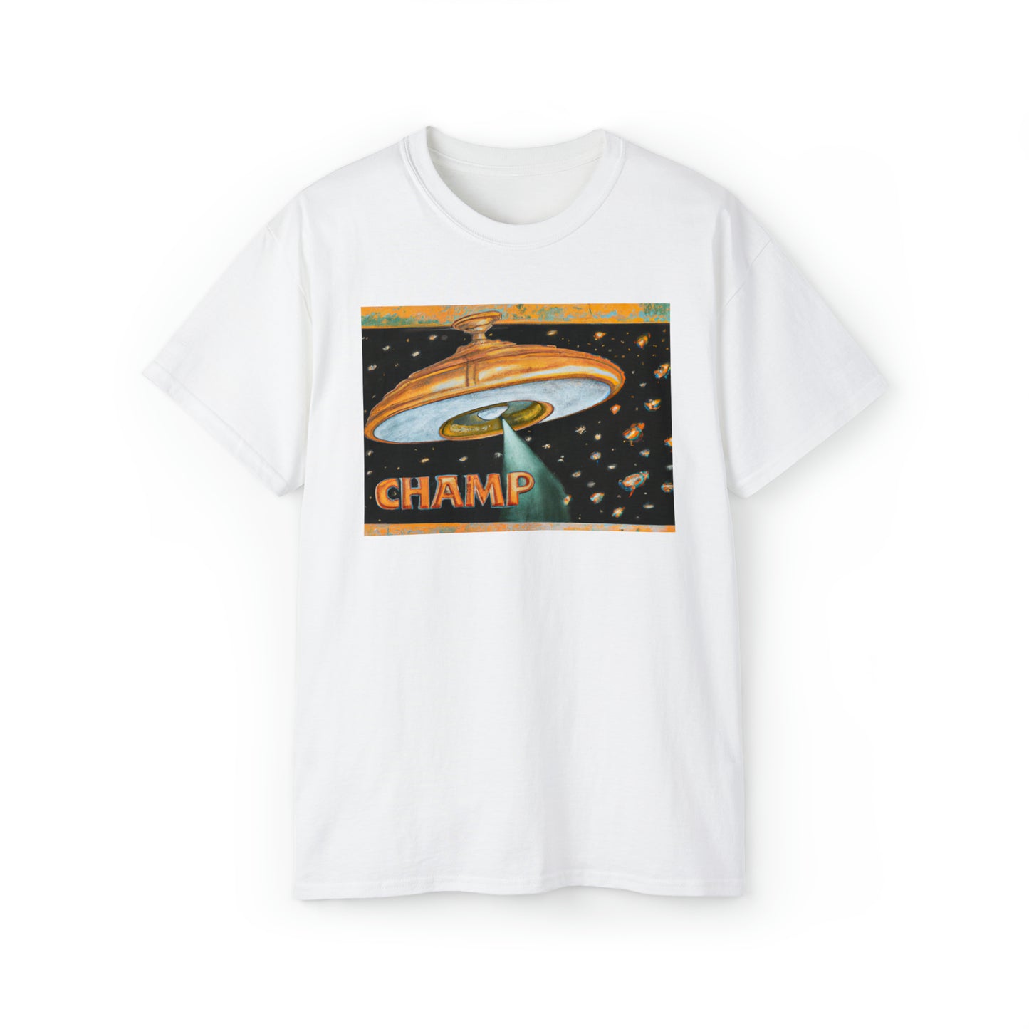 CHAMP UFO 6 - Ancient Roman Style - AI Art - Gildan Ultra Cotton Tee