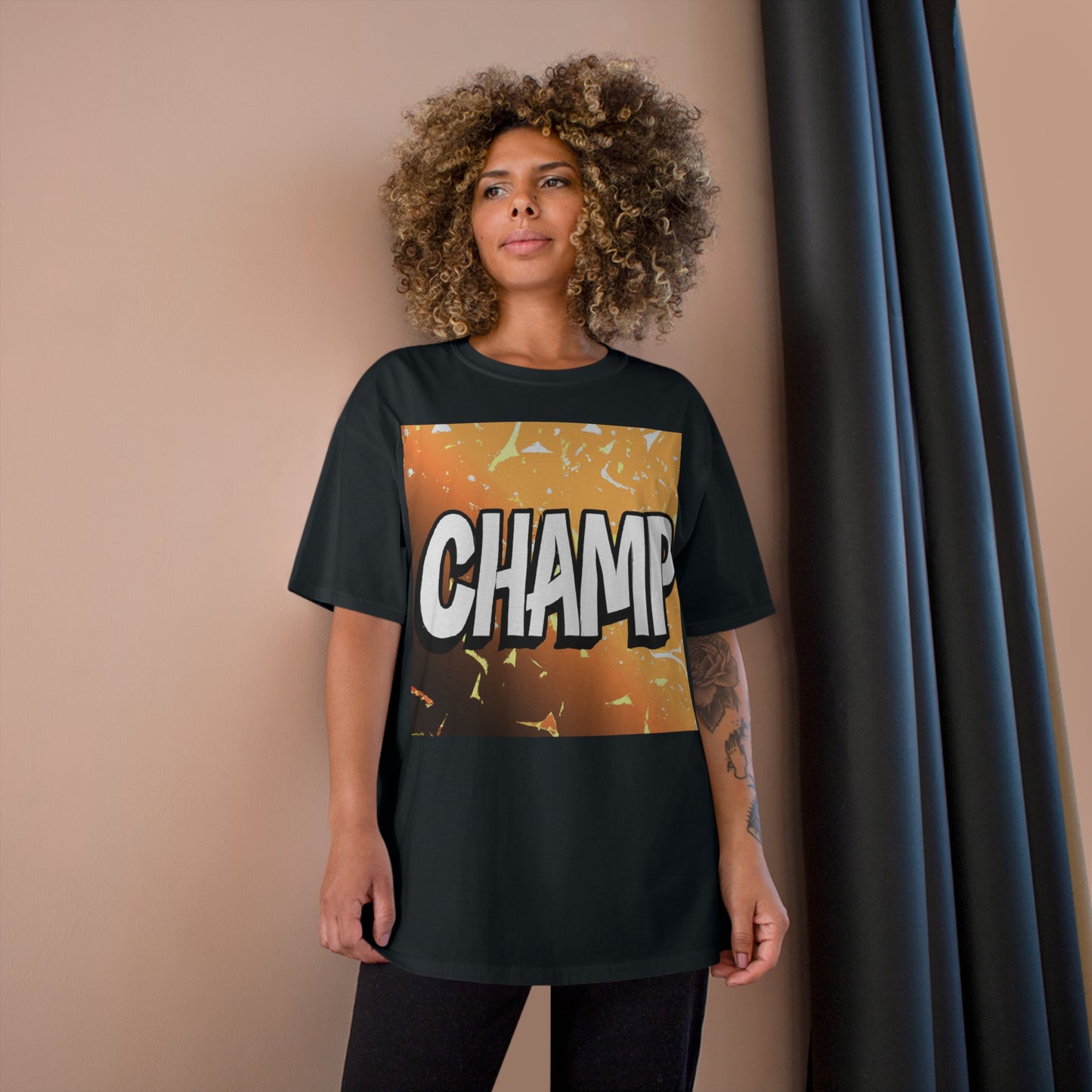 CHAMP Logo Anime Style Art - AI Art - Champion T-Shirt