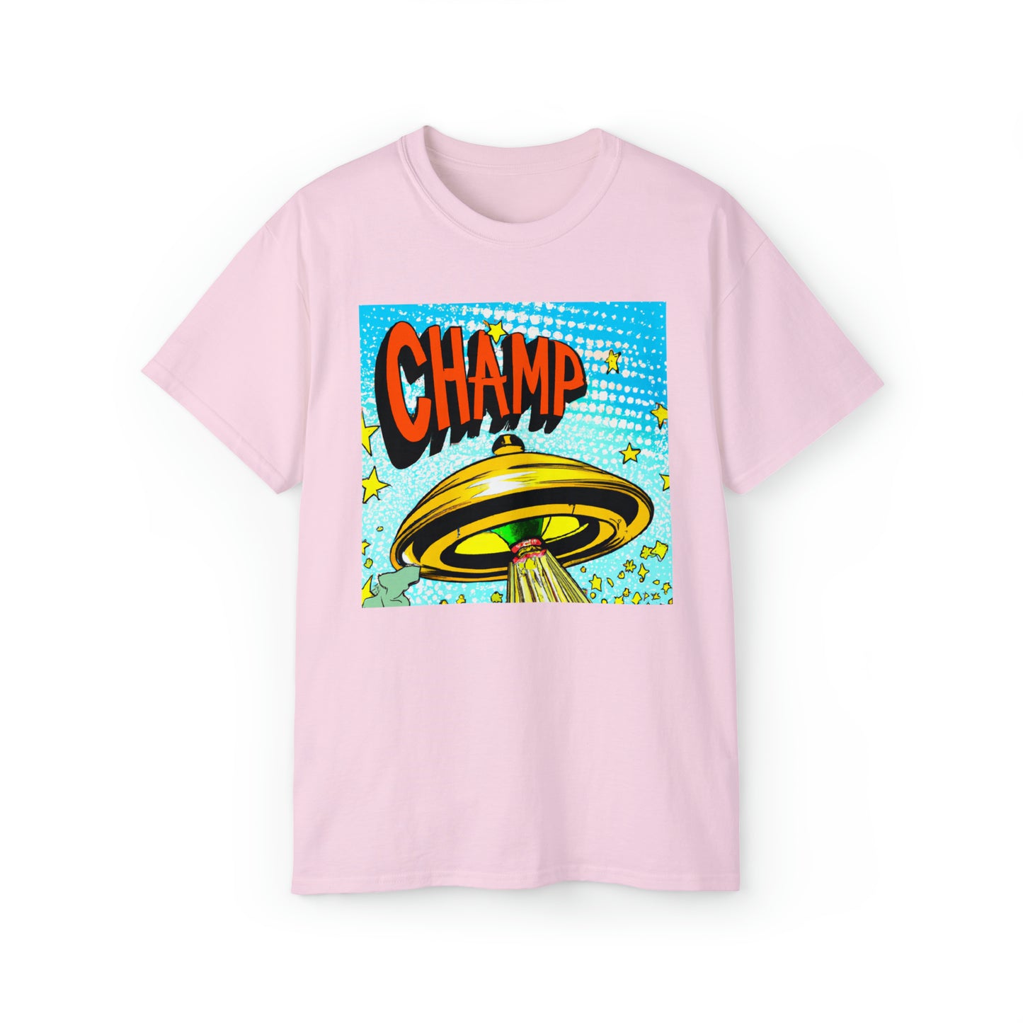 CHAMP UFO 23 - 1930's Style Comic Art - AI Art - Gildan Ultra Cotton Tee