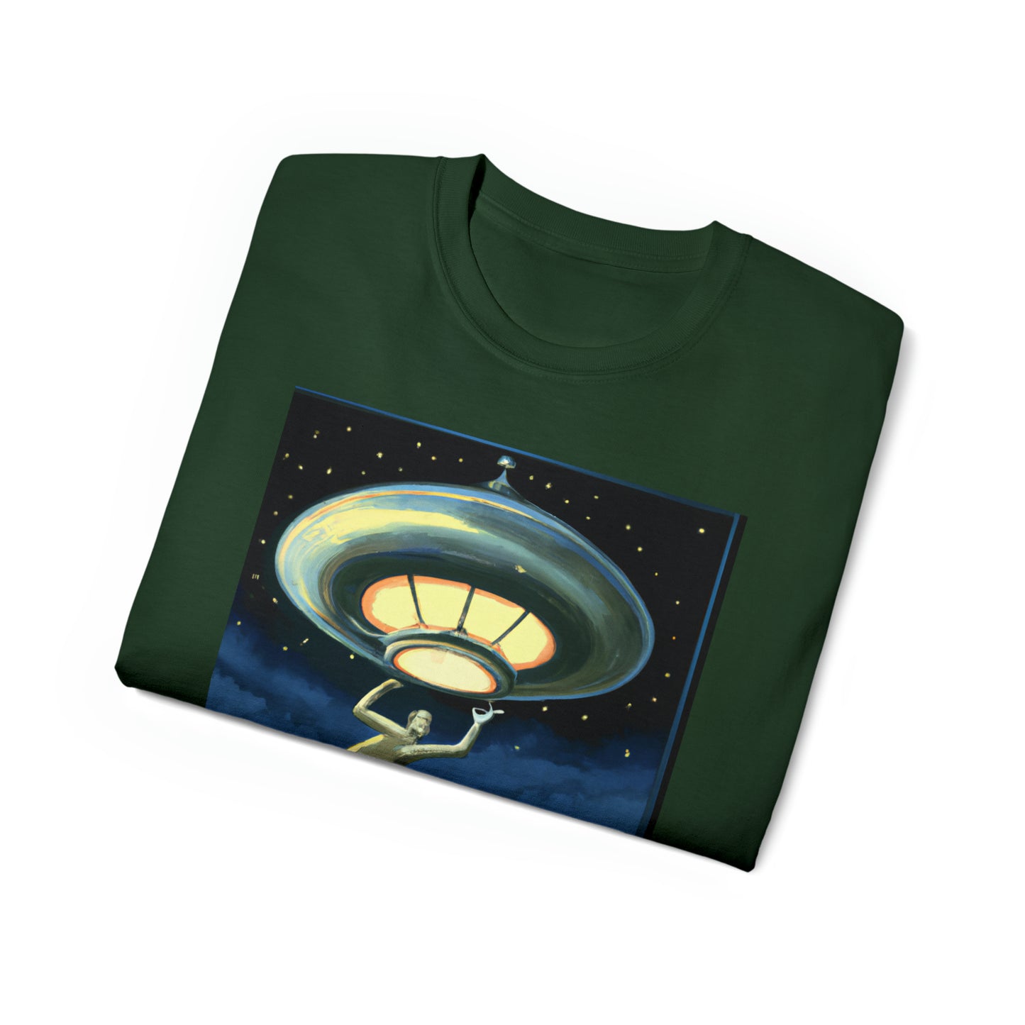 CHAMP UFO 9 - Neo-Classical Style - AI Art - Gildan Ultra Cotton Tee