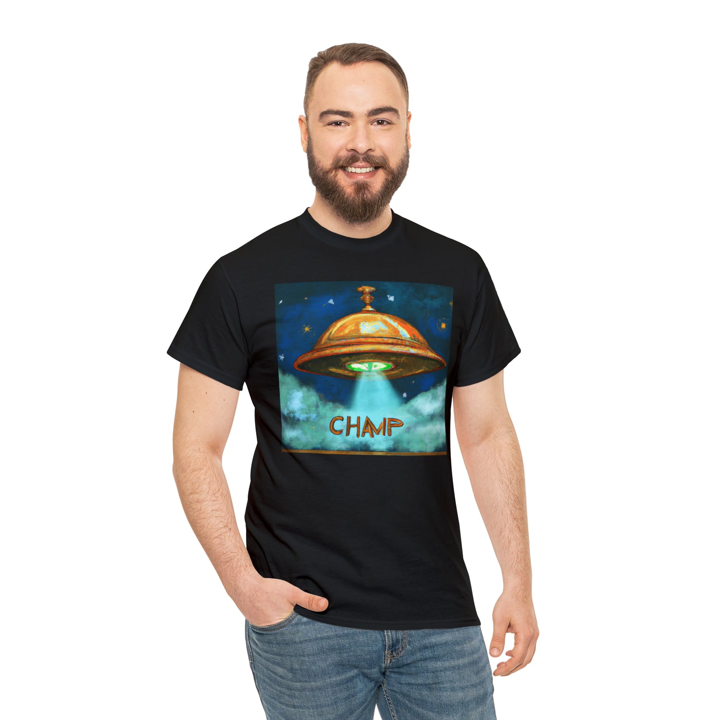 CHAMP UFO 8 - Ancient Roman Style - AI Art - Gildan Heavy Cotton Tee