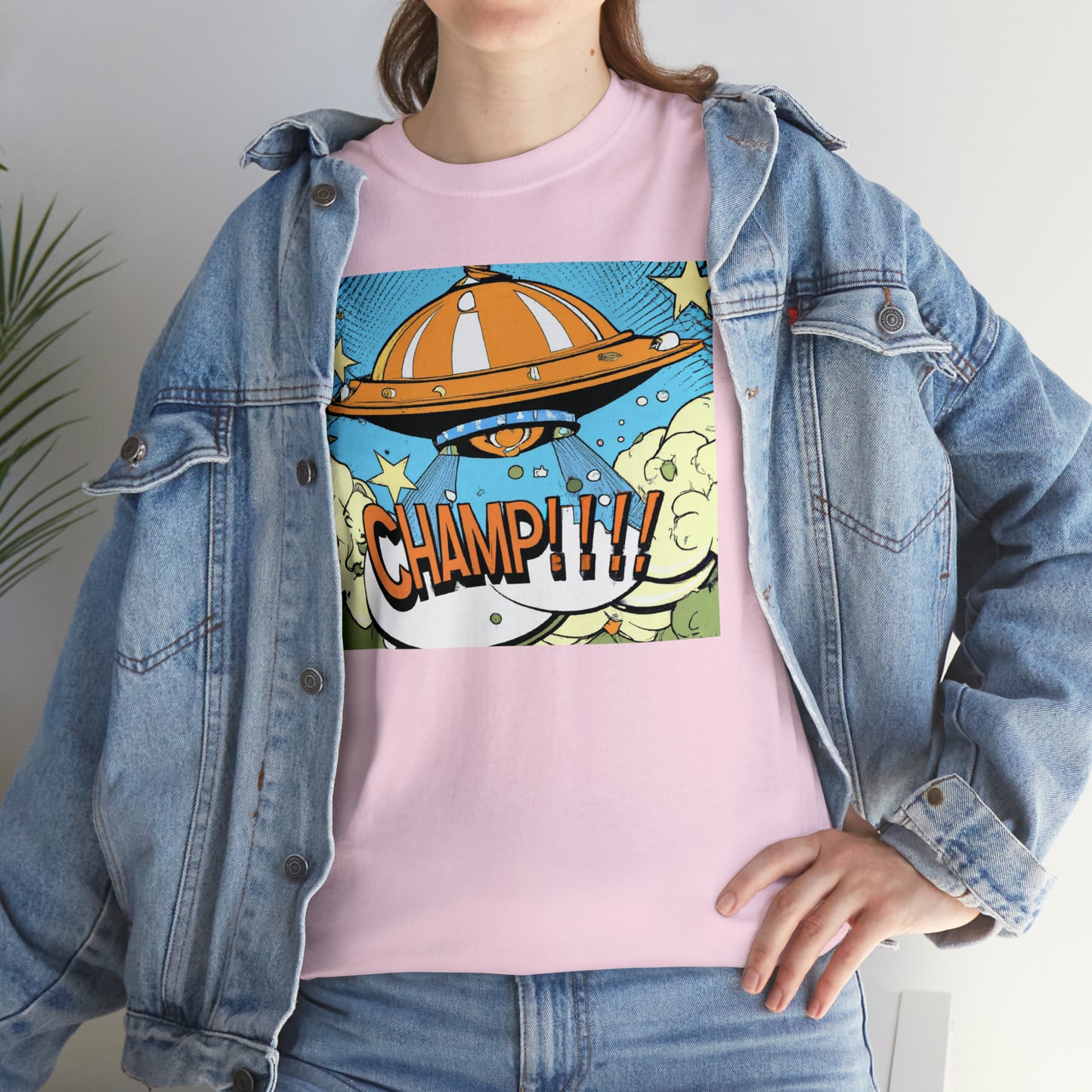 CHAMP!!!! UFO 22 - 1920's Style Comic Art - AI Art - Gildan Heavy Cotton Tee