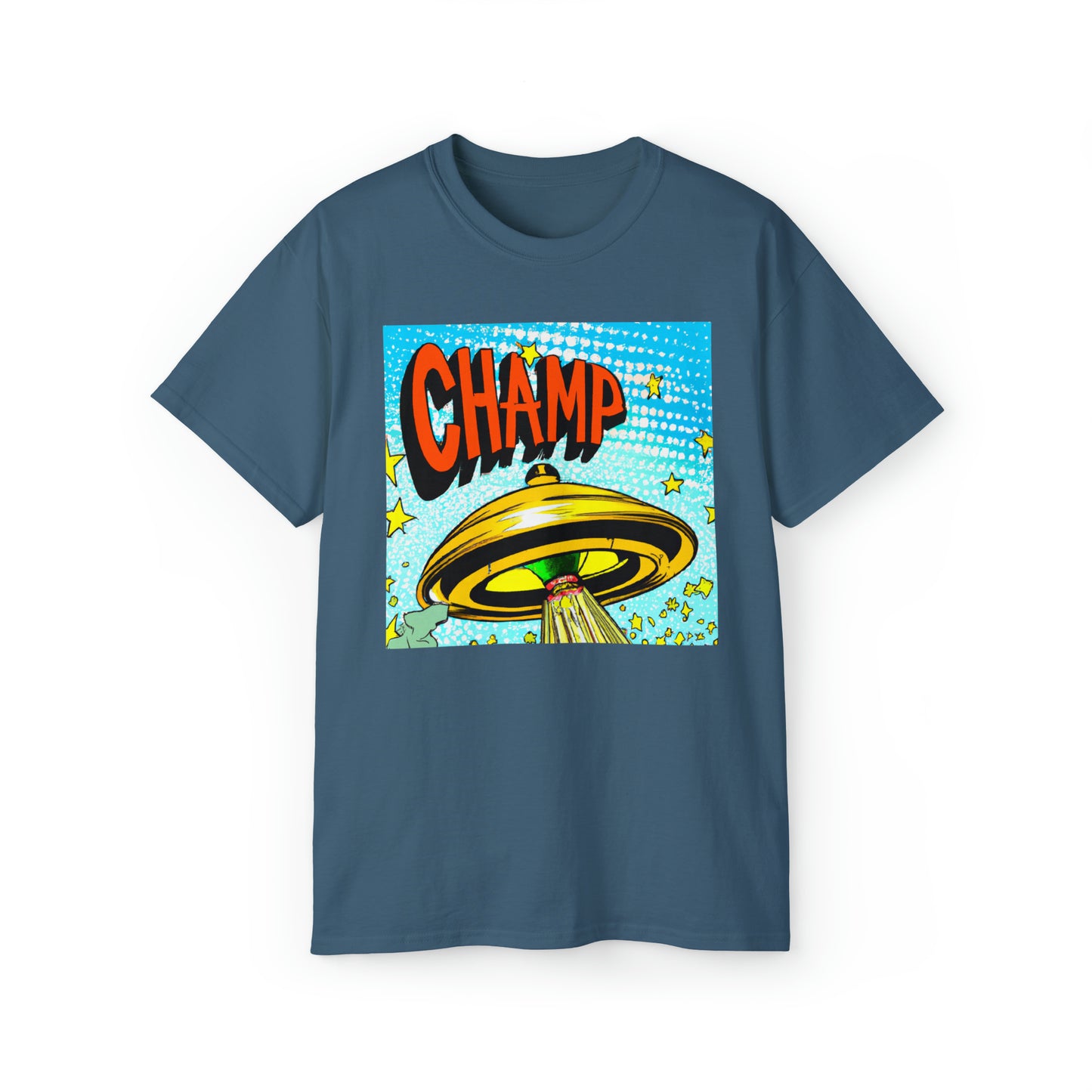 CHAMP UFO 23 - 1930's Style Comic Art - AI Art - Gildan Ultra Cotton Tee