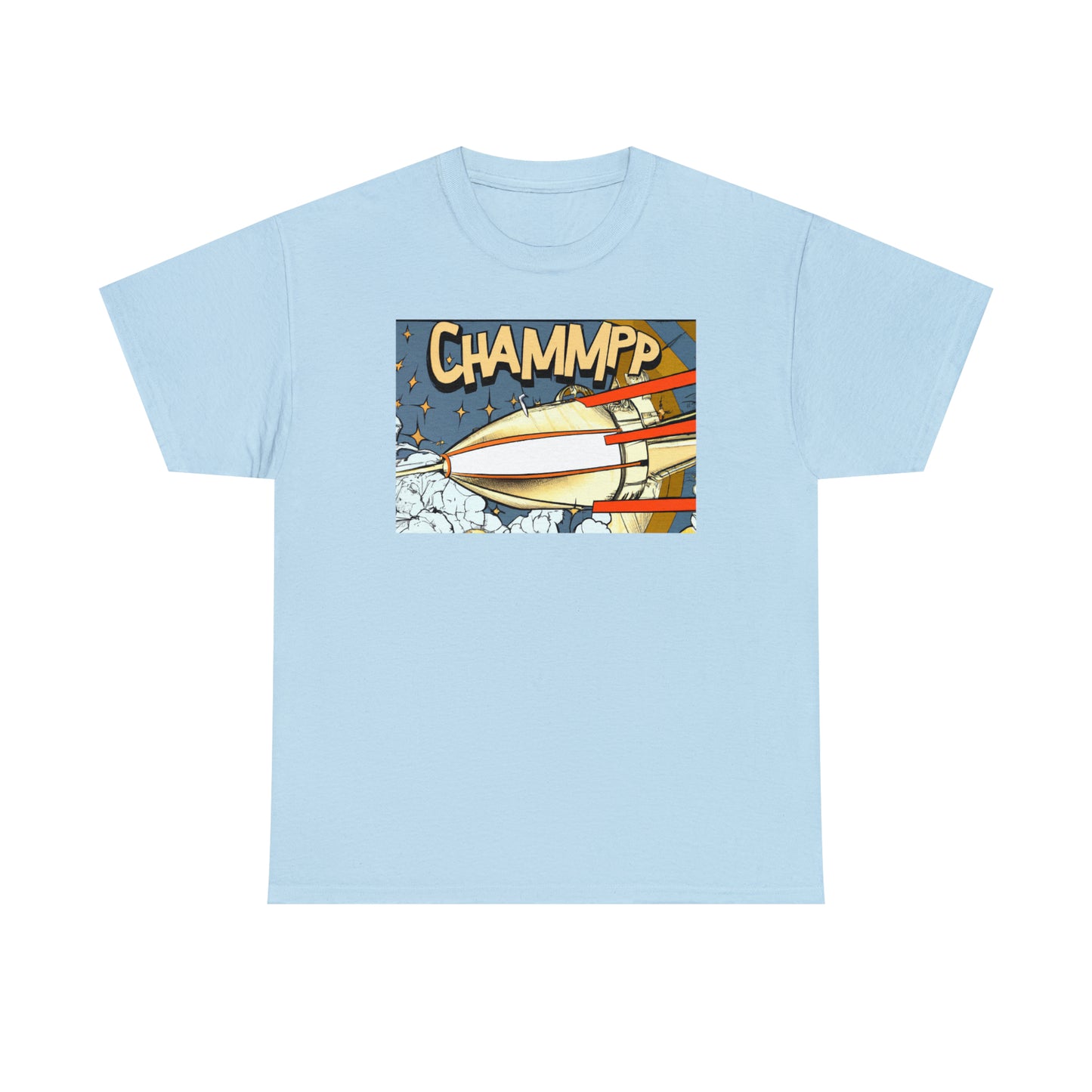 CHAMMPP Spaceship 2 - 1920's Style Comic - AI Art - Gildan Heavy Cotton Tee