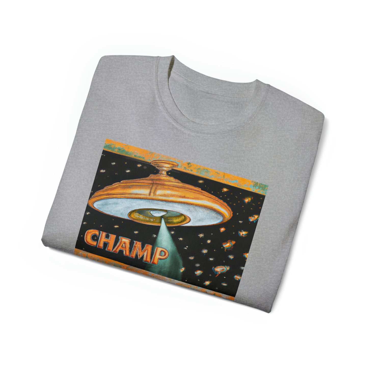 CHAMP UFO 6 - Ancient Roman Style - AI Art - Gildan Ultra Cotton Tee