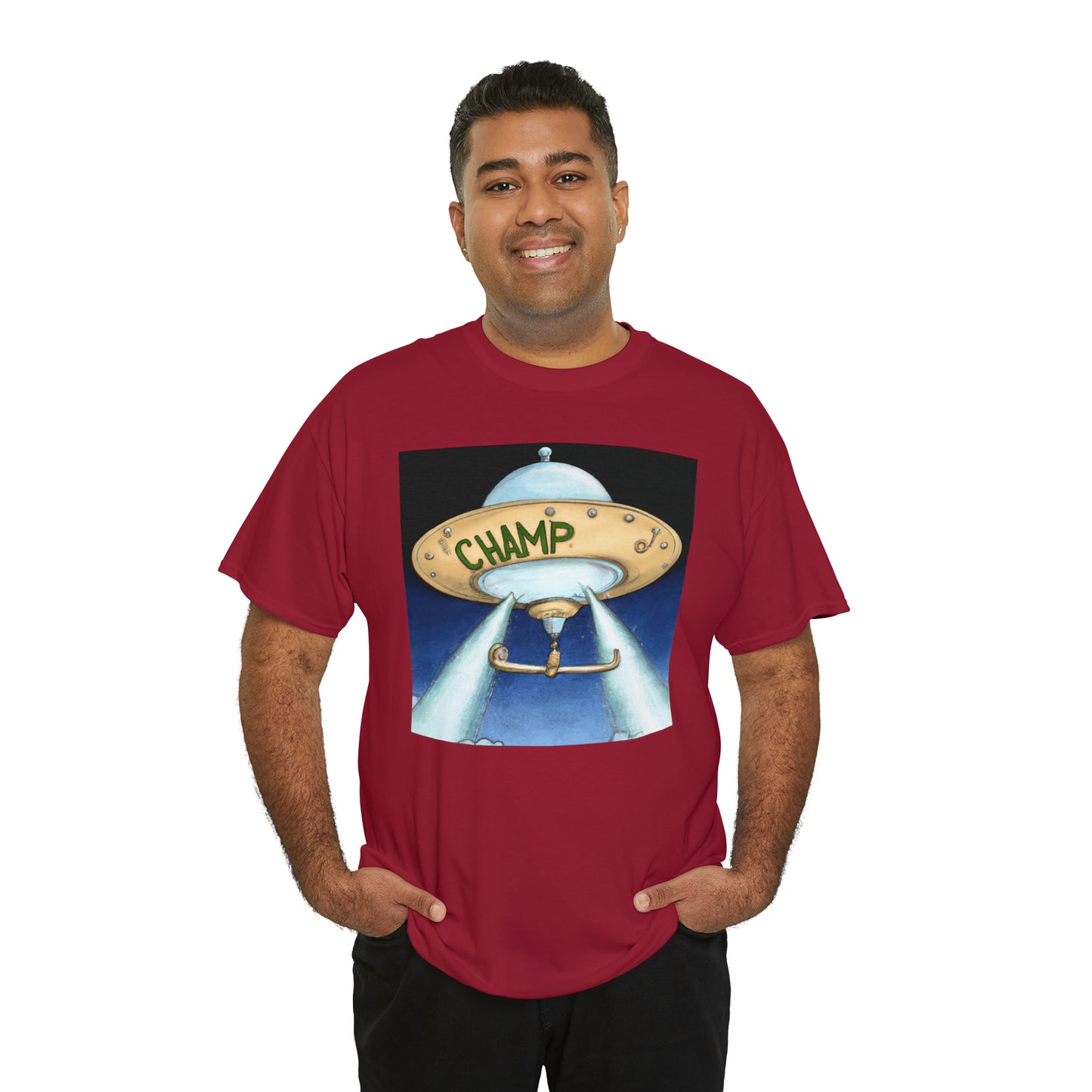 CHAMP UFO 10 - Neo-Classical Style - AI Art - Gildan Heavy Cotton Tee