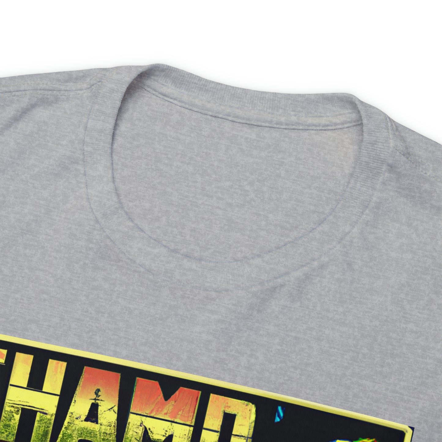 CHAMP Logo Spaceship 1 - 1980's Comic Book Style - AI Art - Gildan Heavy Cotton Tee