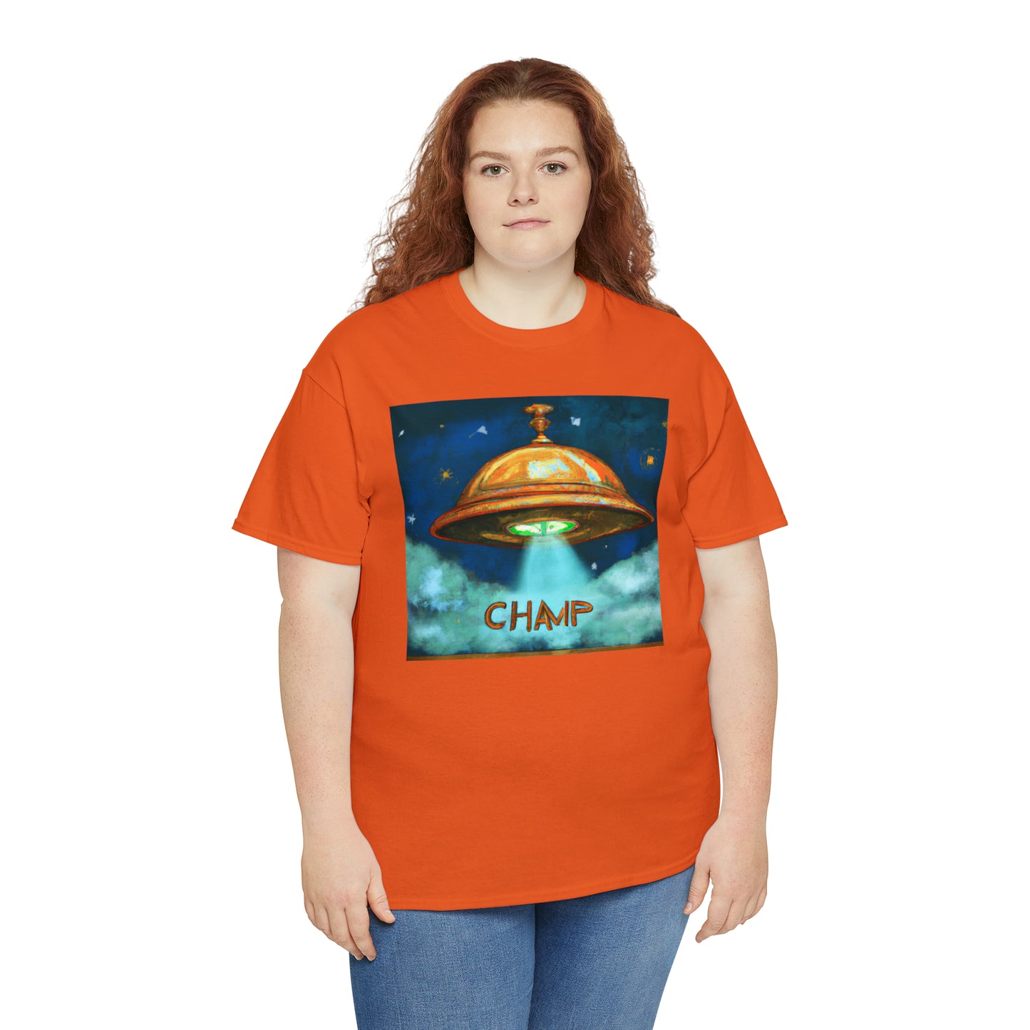 CHAMP UFO 8 - Ancient Roman Style - AI Art - Gildan Heavy Cotton Tee