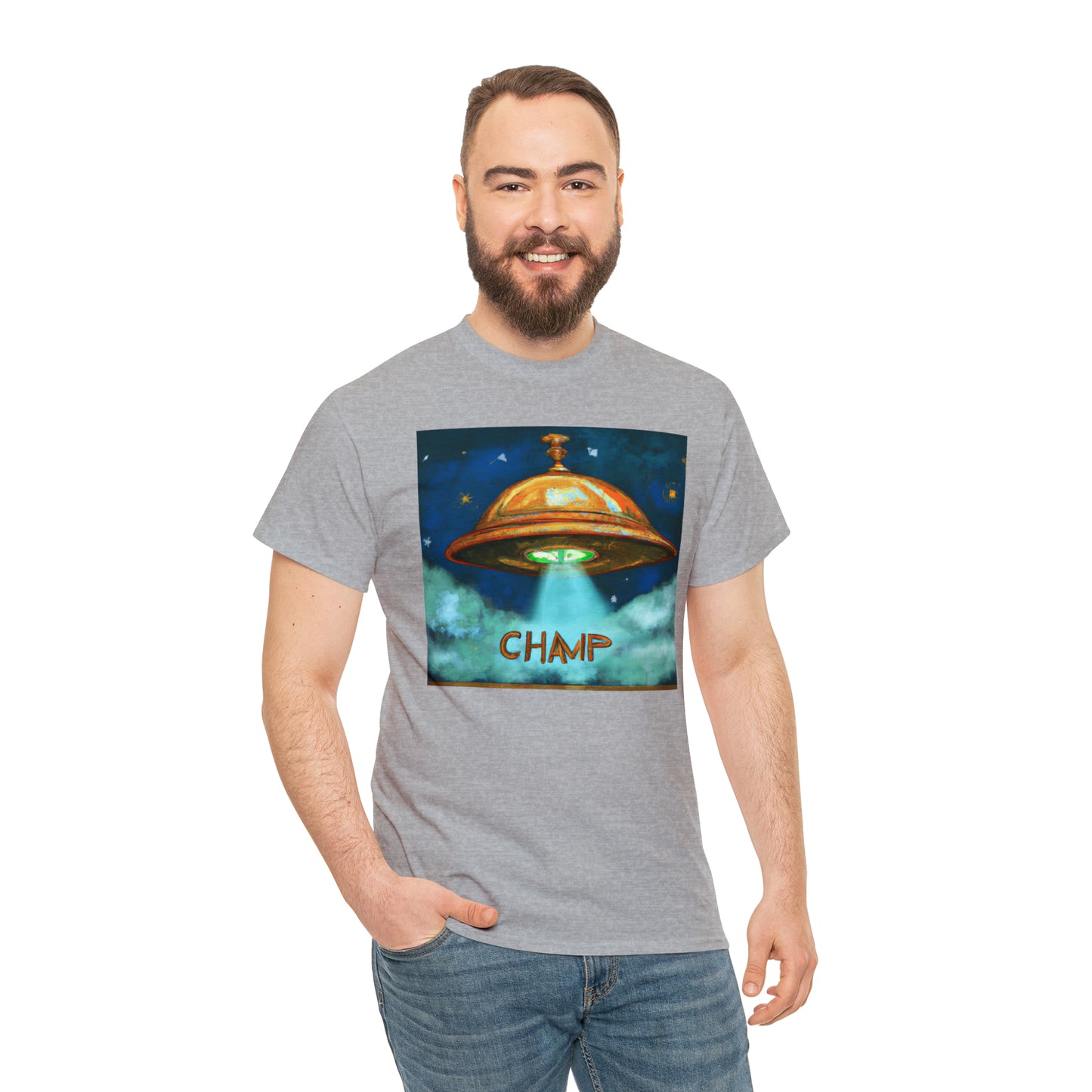 CHAMP UFO 8 - Ancient Roman Style - AI Art - Gildan Heavy Cotton Tee