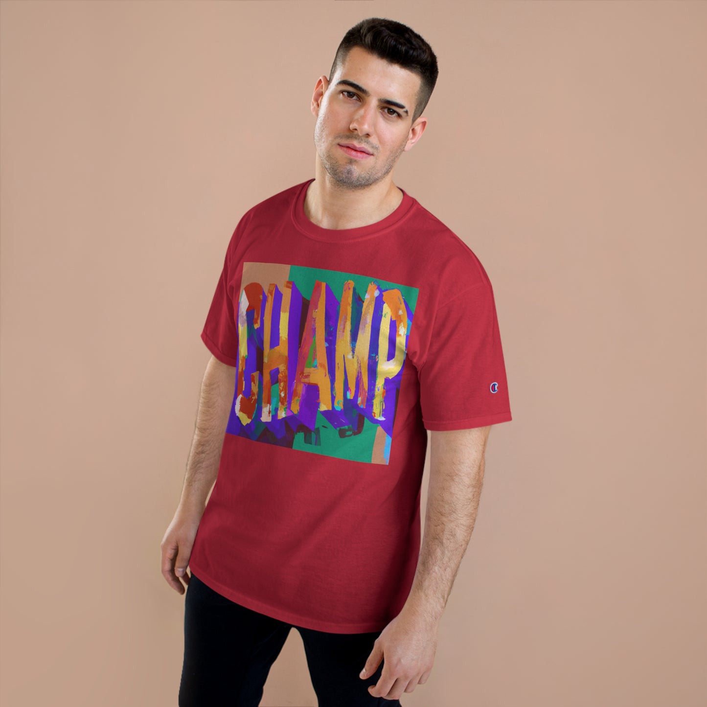 CHAMP Post-Modern Art Style Multi-Color - AI Art - Logo Champion T-Shirt