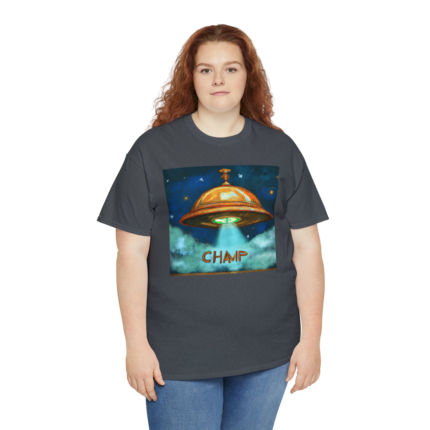 CHAMP UFO 8 - Ancient Roman Style - AI Art - Gildan Heavy Cotton Tee