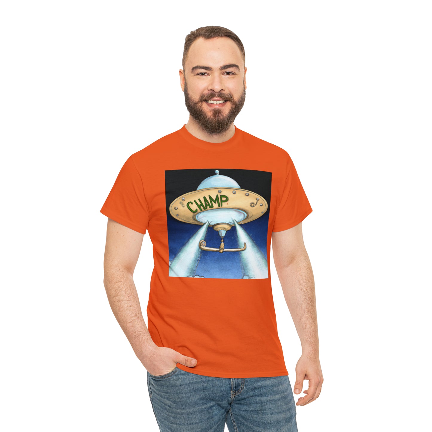 CHAMP UFO 10 - Neo-Classical Style - AI Art - Gildan Heavy Cotton Tee