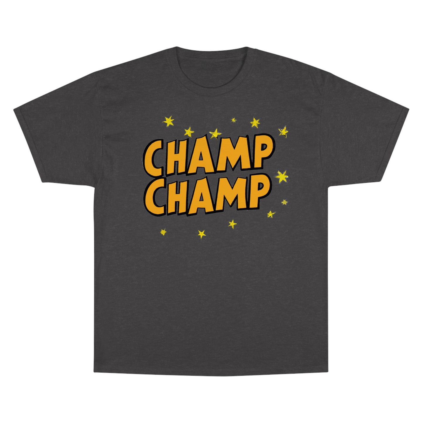 CHAMP-CHAMP Double Champ Logo 1920's Style Cartoon Art - AI Art - Champion T-Shirt