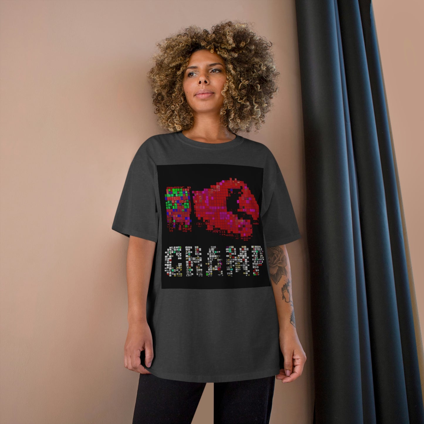 CHAMP (Alt Logo 3 Pixel) - AI Art - Champion T-Shirt