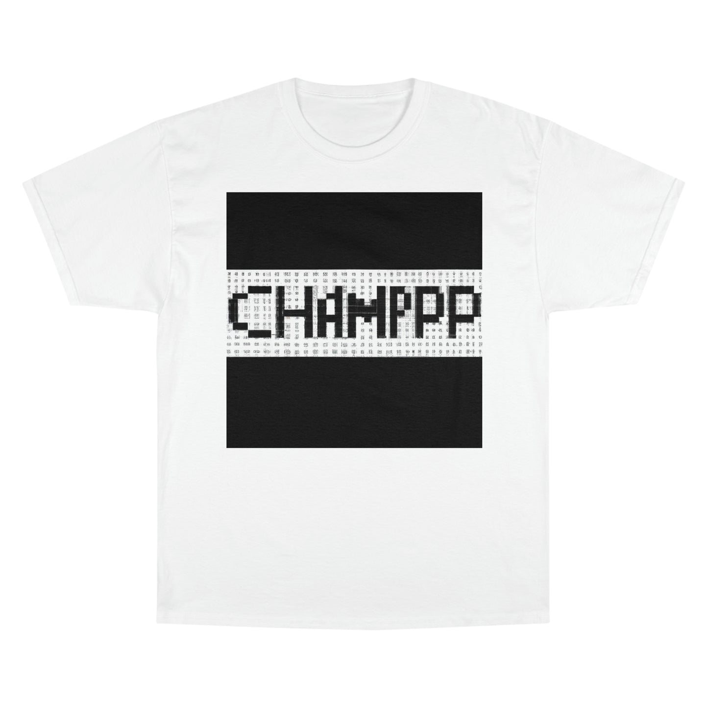 CHAMPPP Logo 11 (Pixel) - AI Art - Champion T-Shirt