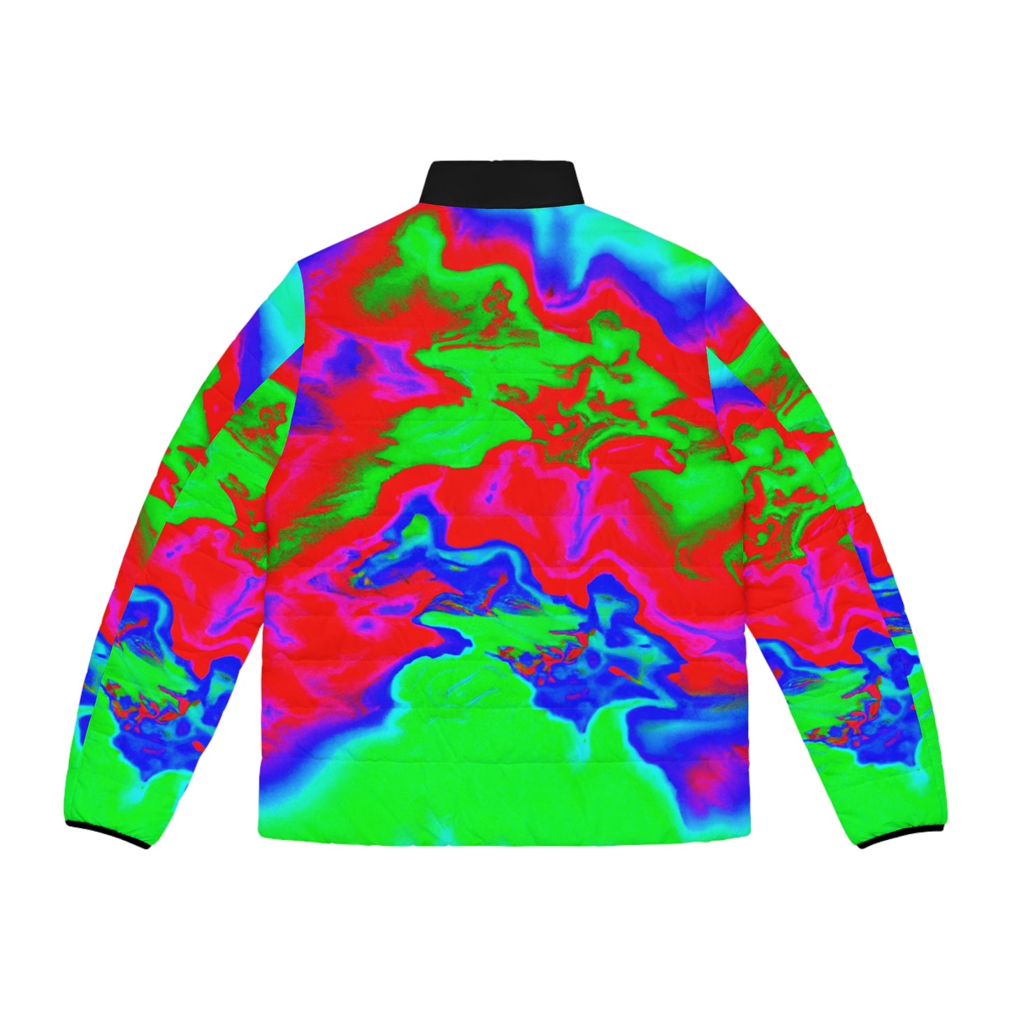 Topographical Radar Spaceballer Jacket - AI Art - Men's Puffer Jacket