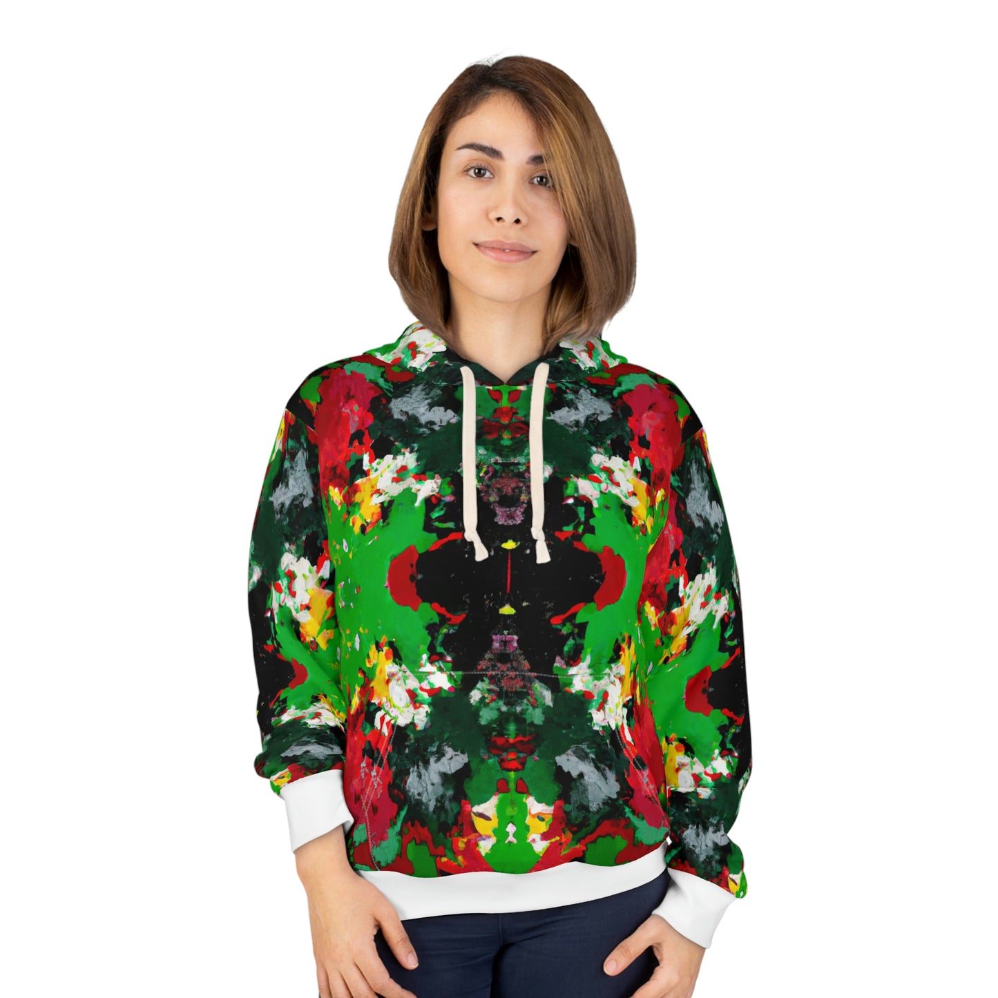 Rasta Kaleidescope 2 - AI Art - Pullover Hoodie