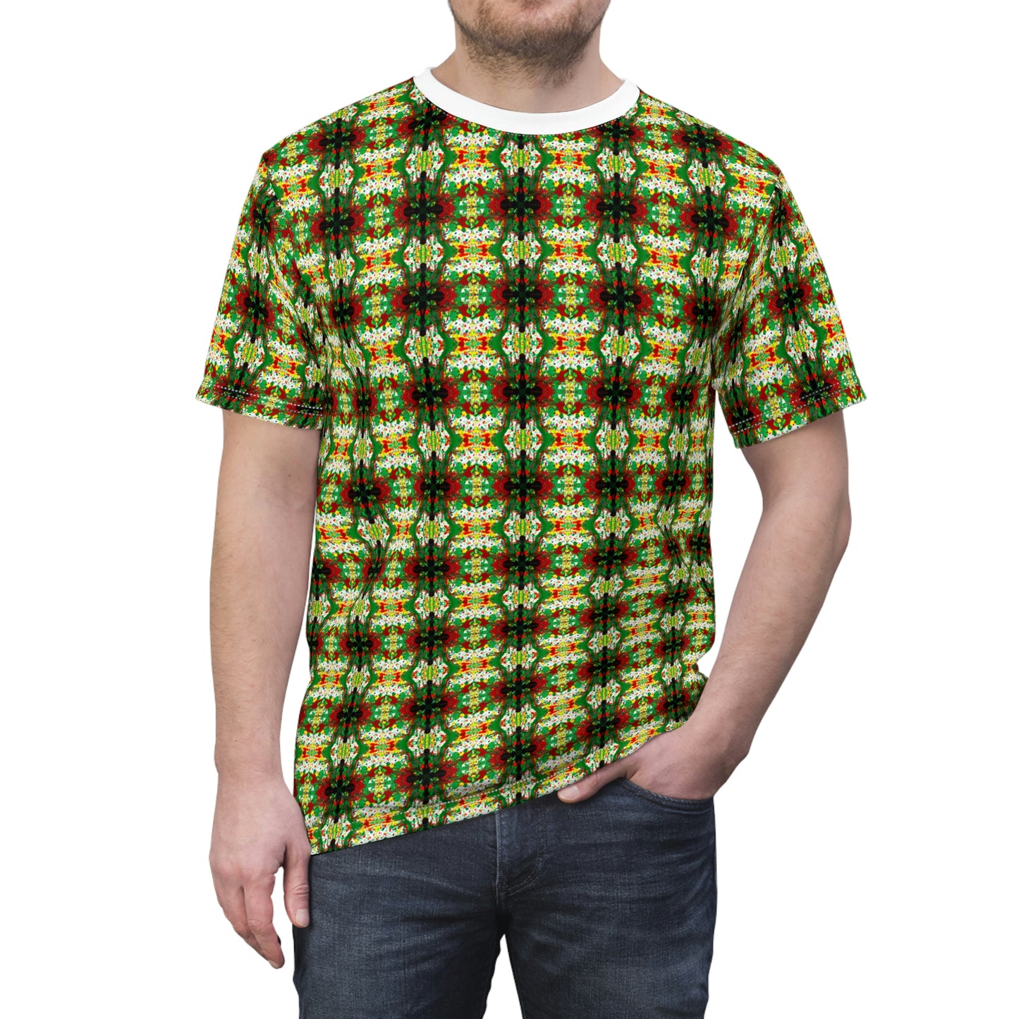 Rasta Kaleidescope 1 - AI Art - T-Shirt