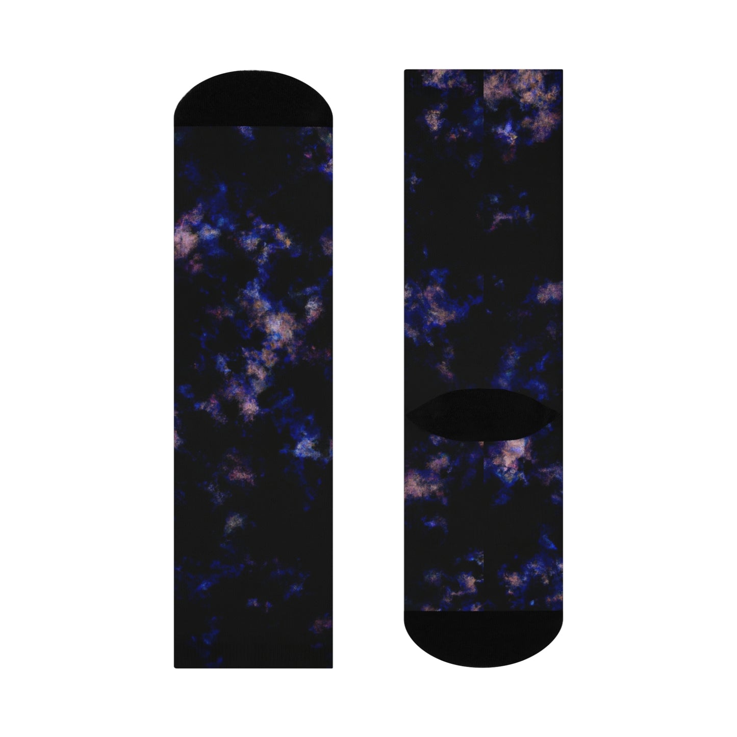 Galactic Camo - AI Art - Cushioned Crew Socks