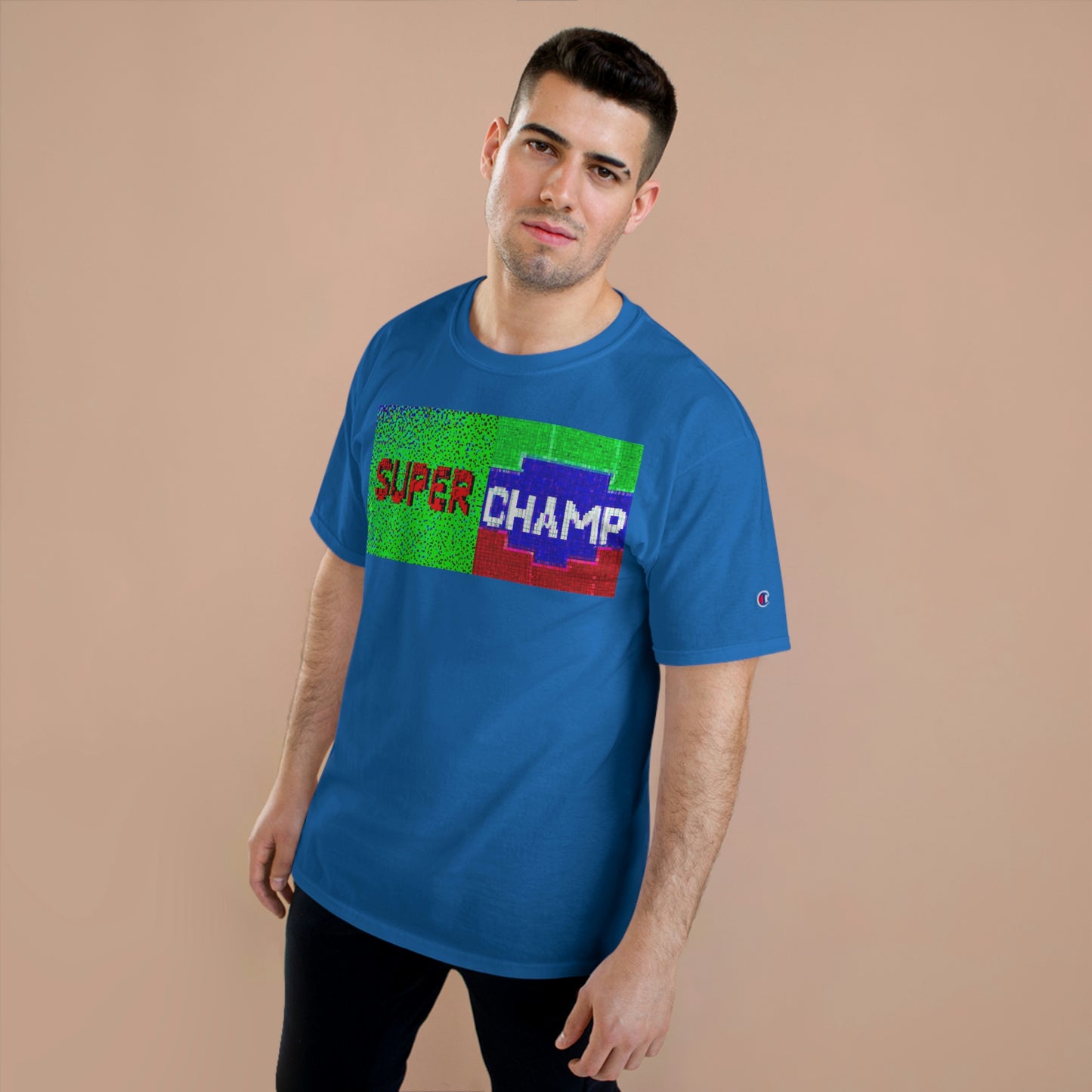 SUPER CHAMP (Alt Logo 2) - AI Art - Champion T-Shirt