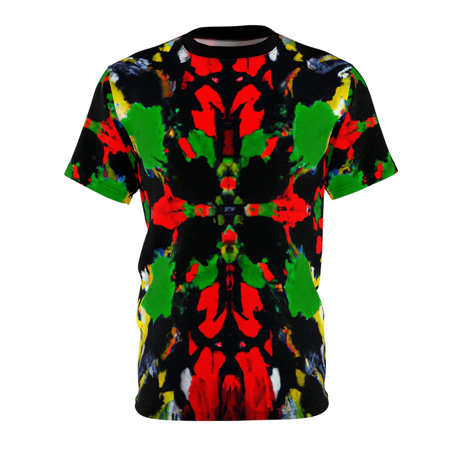 Rasta Quad Symmetry 1 - AI Art - T-Shirt