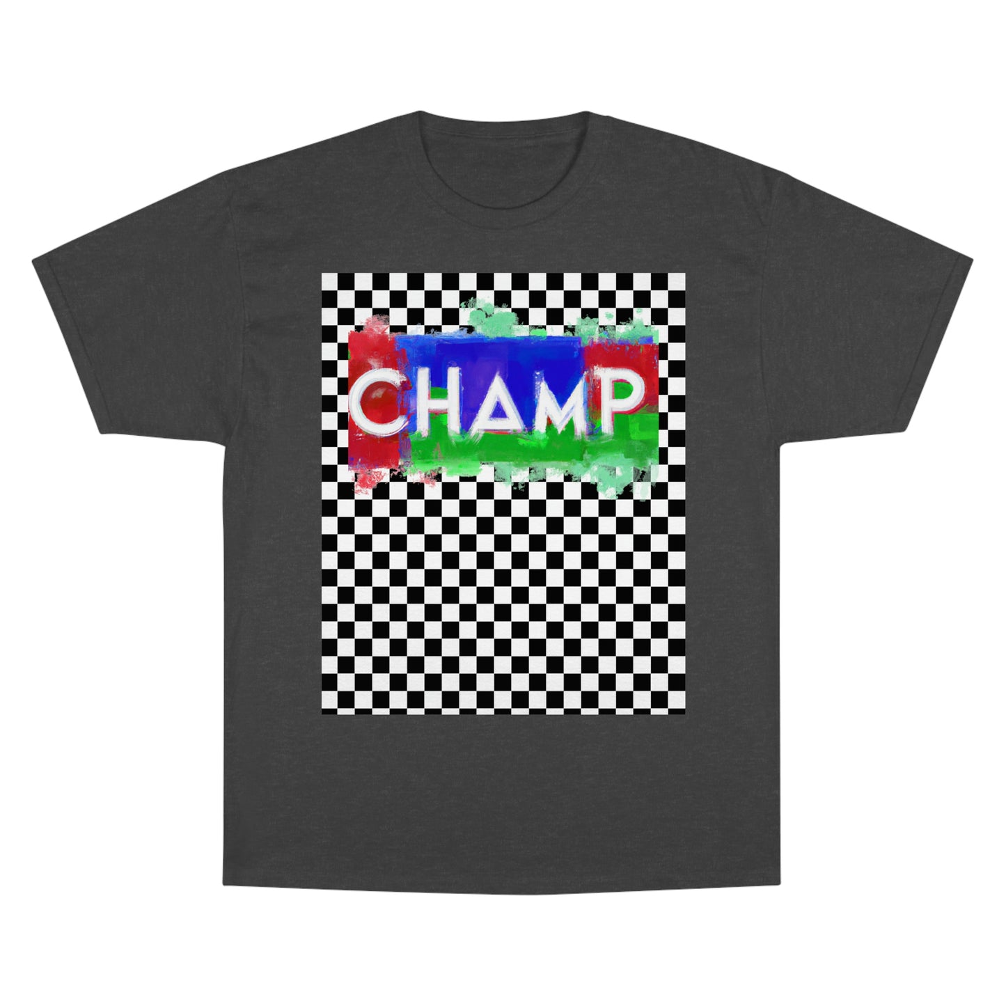 Checkered (CHAMP Logo 1) - Champion T-Shirt