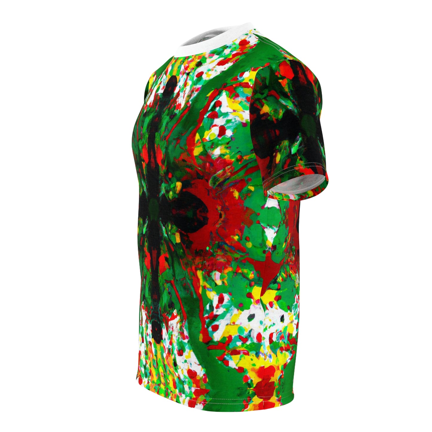 Rasta Kaleidescope Cross - AI Art - T-Shirt